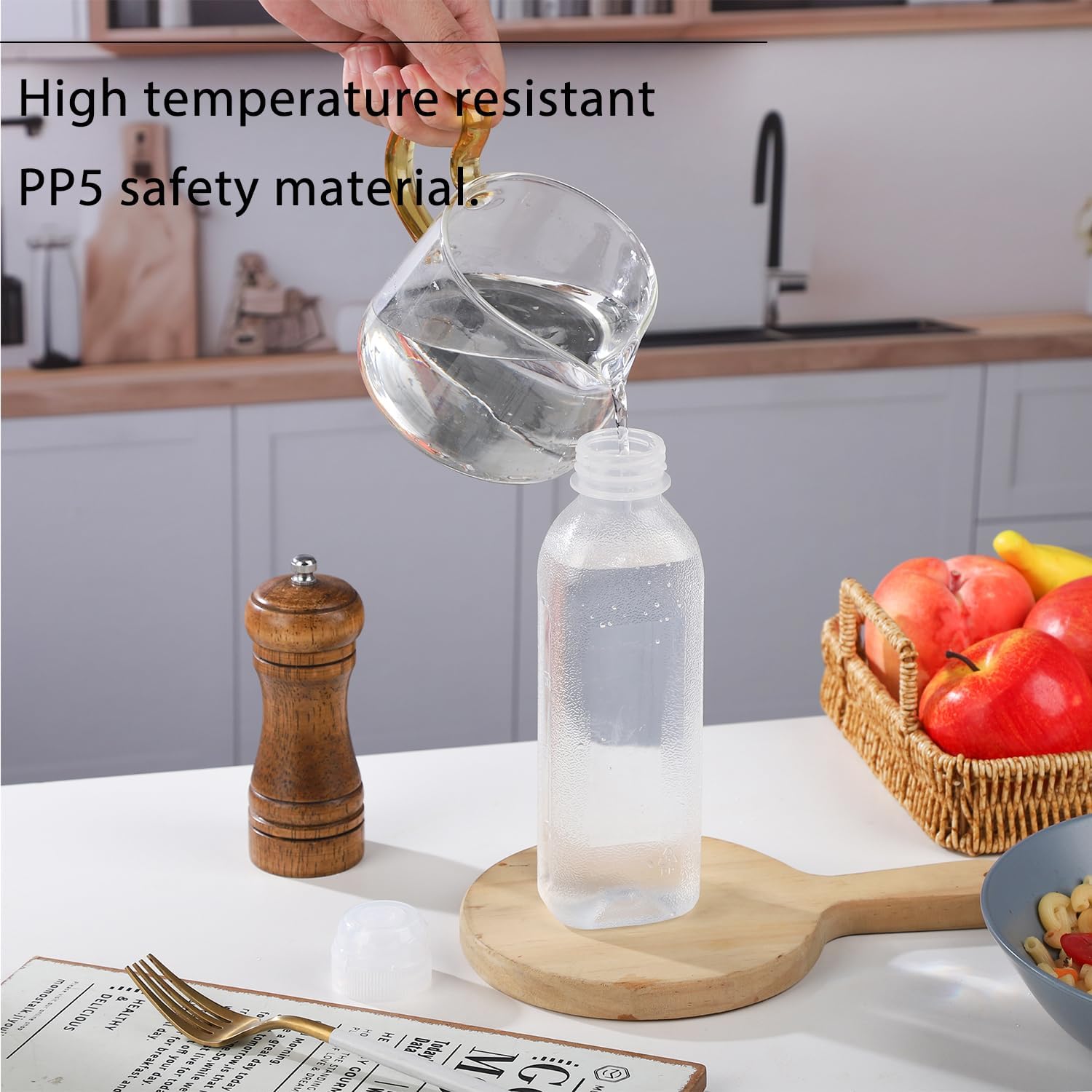 RAMFIYN 6-Pack Condiment Squeeze Bottles