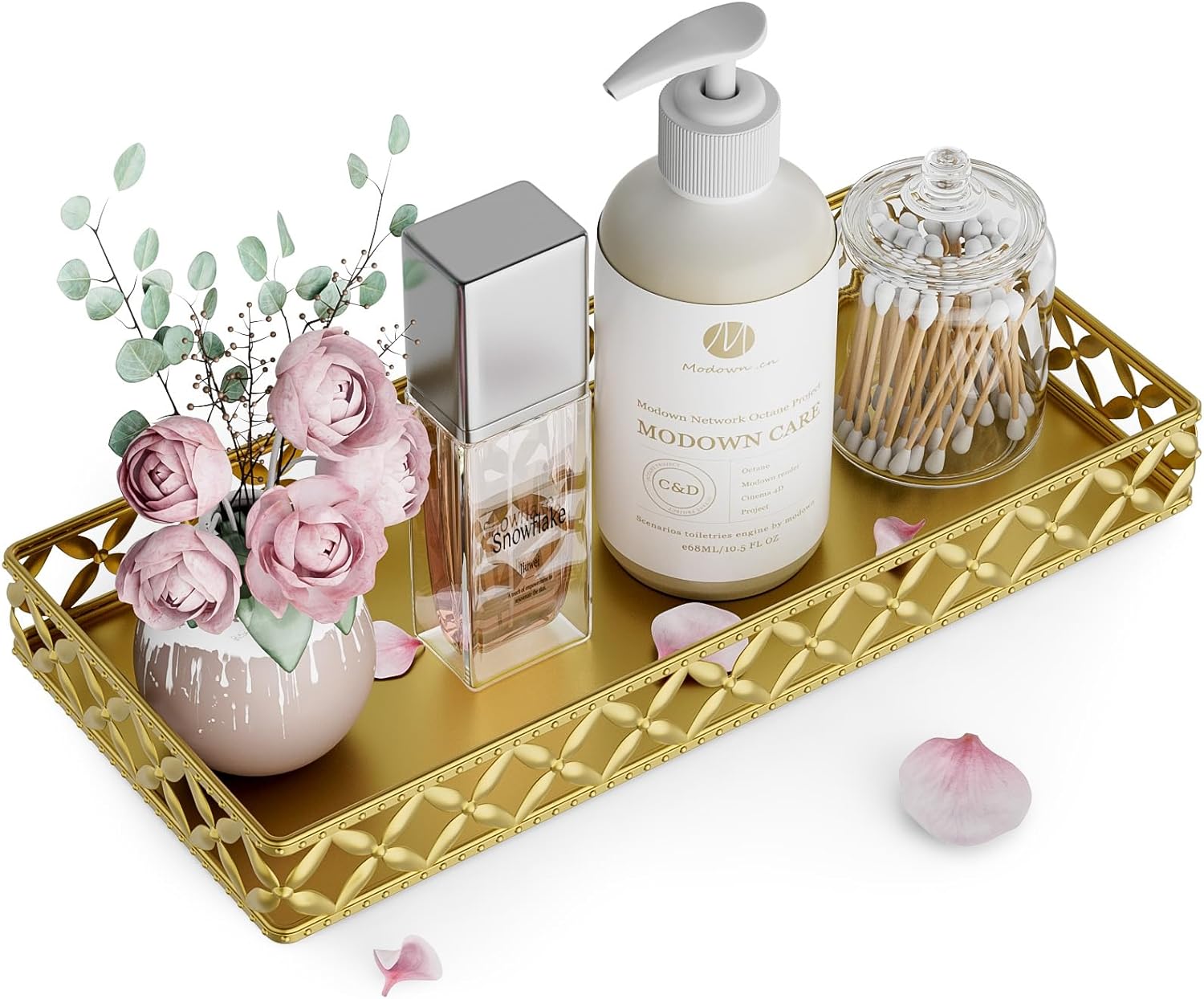 Adorable Bathroom Vanity Tray - Perfect for Small Spaces