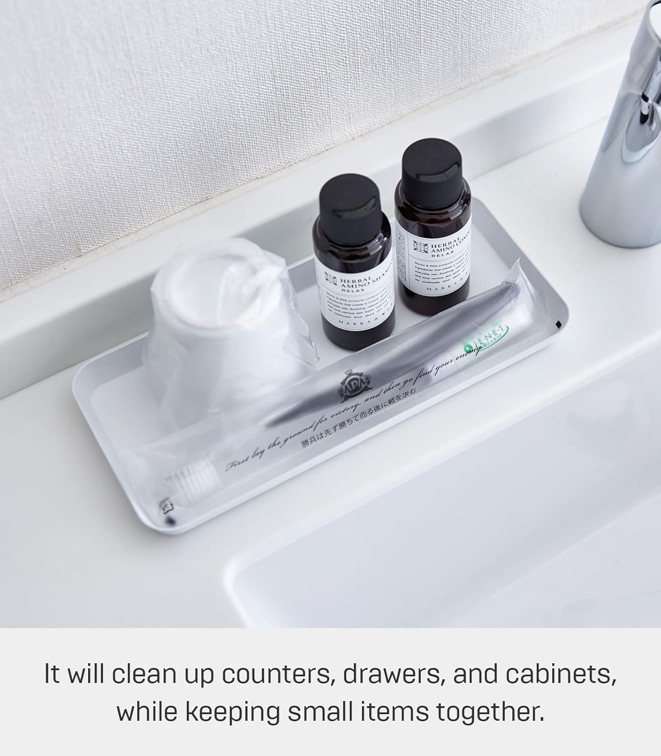 Space-Saving Vanity Tray