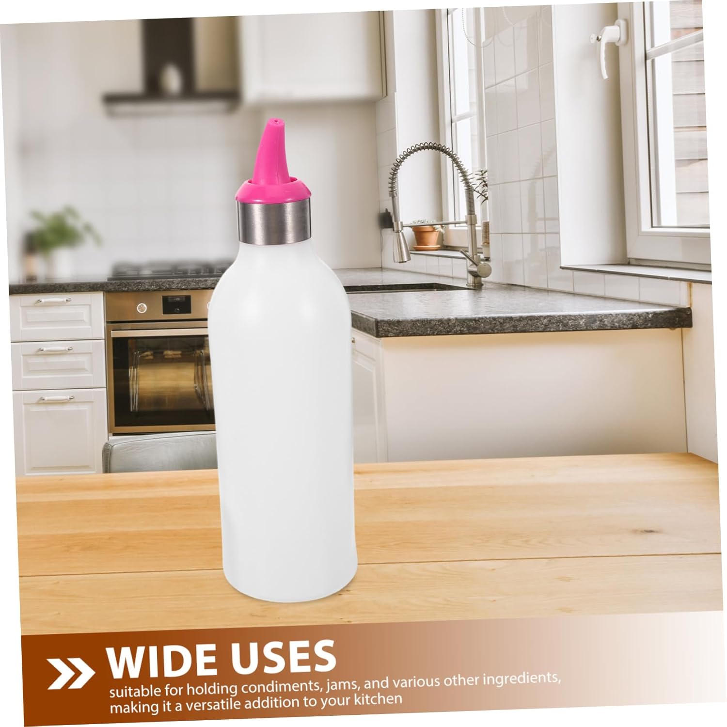Perfect Gift - Mikinona Reusable Plastic Condiment Squeeze Bottle 1pc