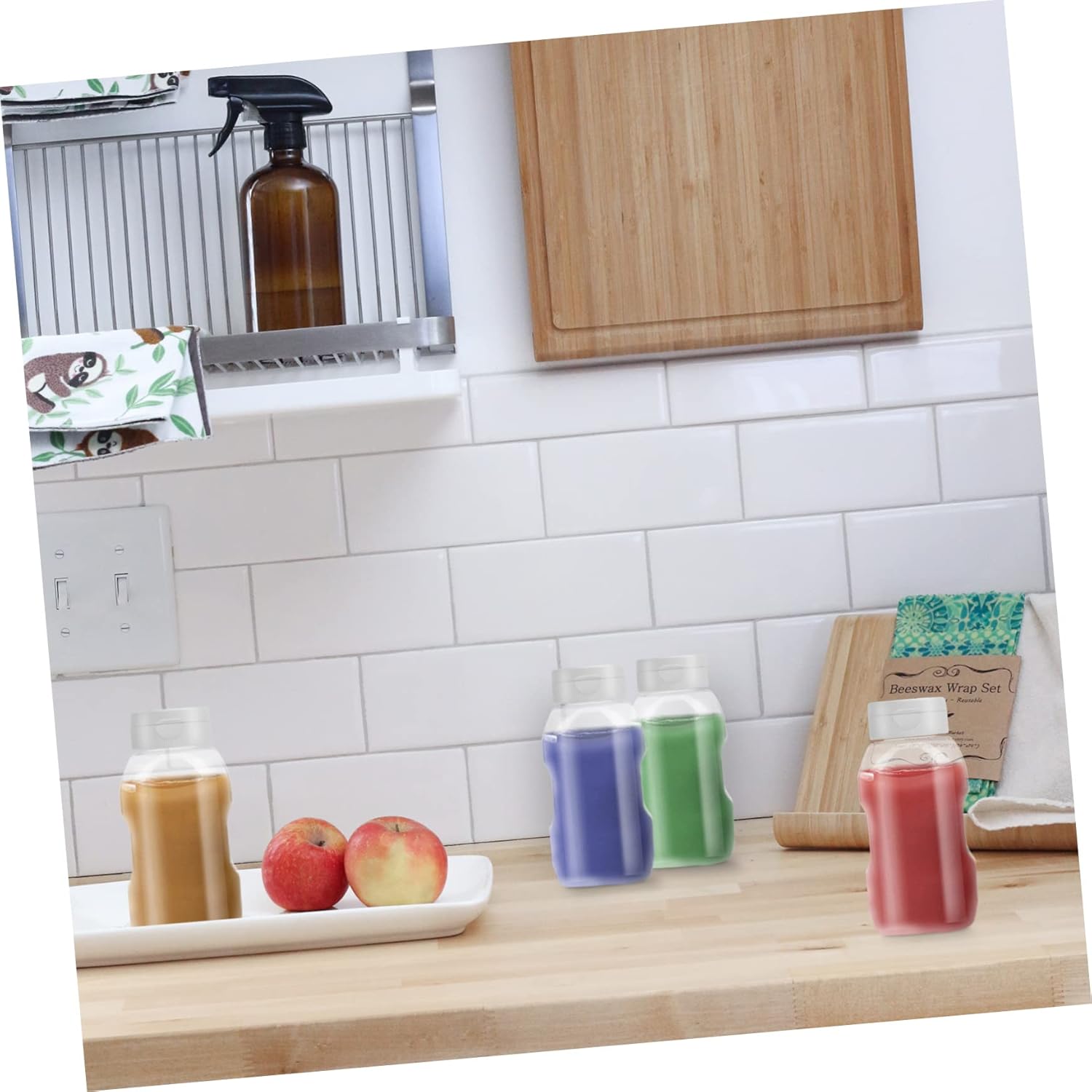 Mini Set of Sturdy Condiment Squeeze Bottles