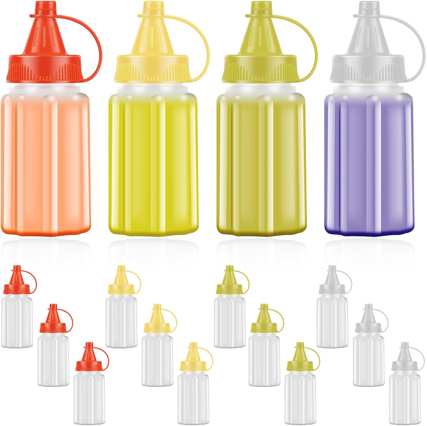 16Pcs 1oz Squeeze Bottles for Sauces and Condiments 1