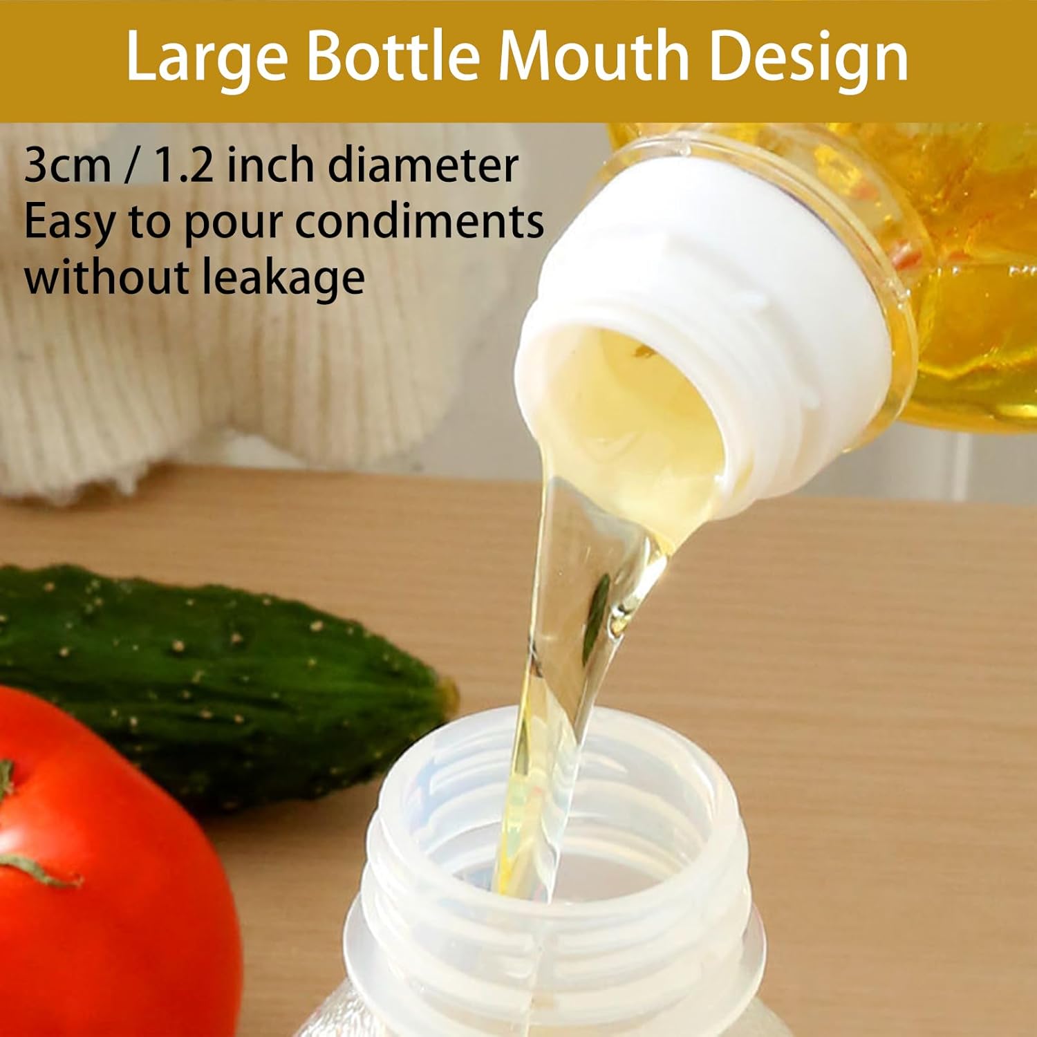 LDHHYH 12-Piece 17oz Condiment Squeeze Bottles