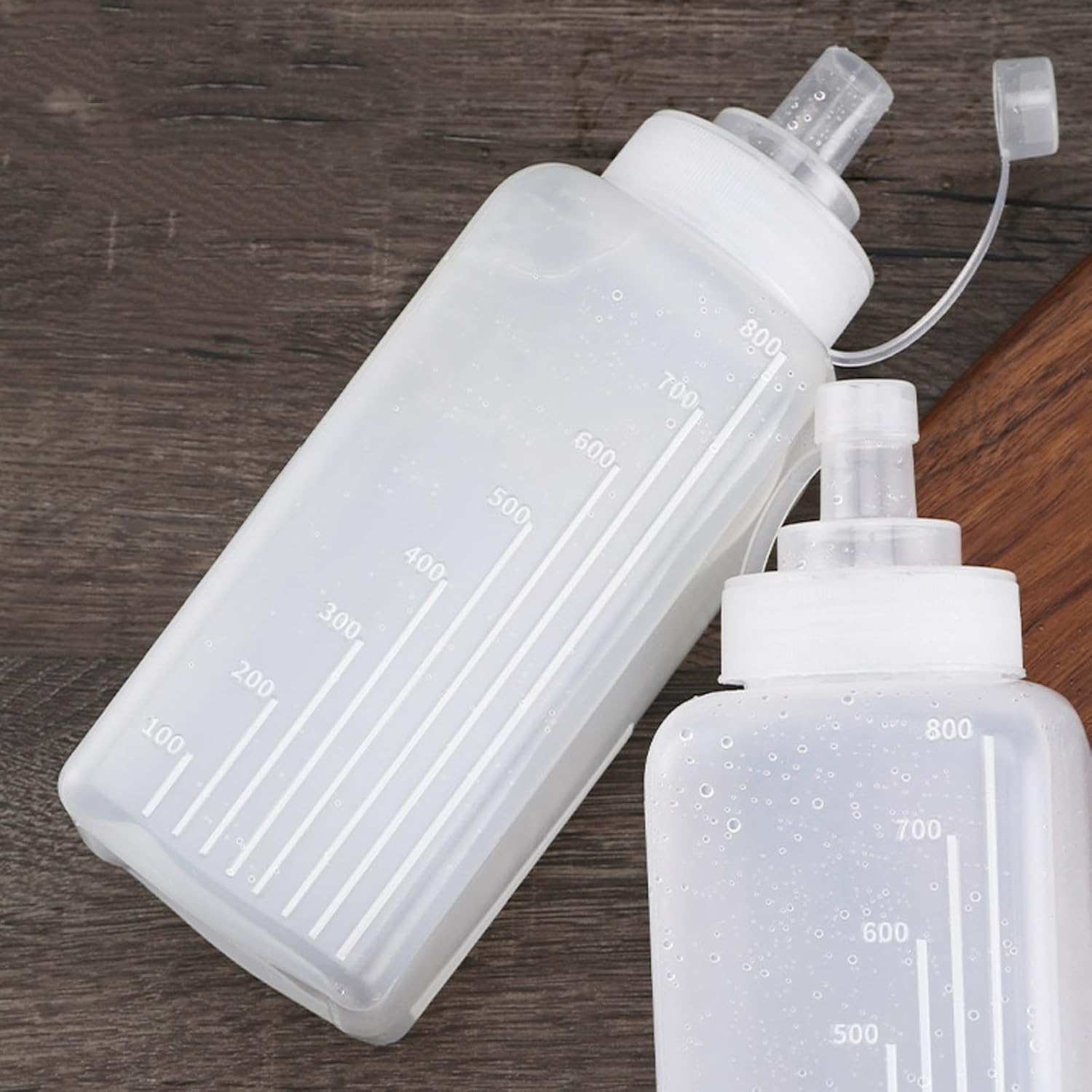Sauce Bottles Set 2 Pack PP Material Squeeze Condiment dispensers