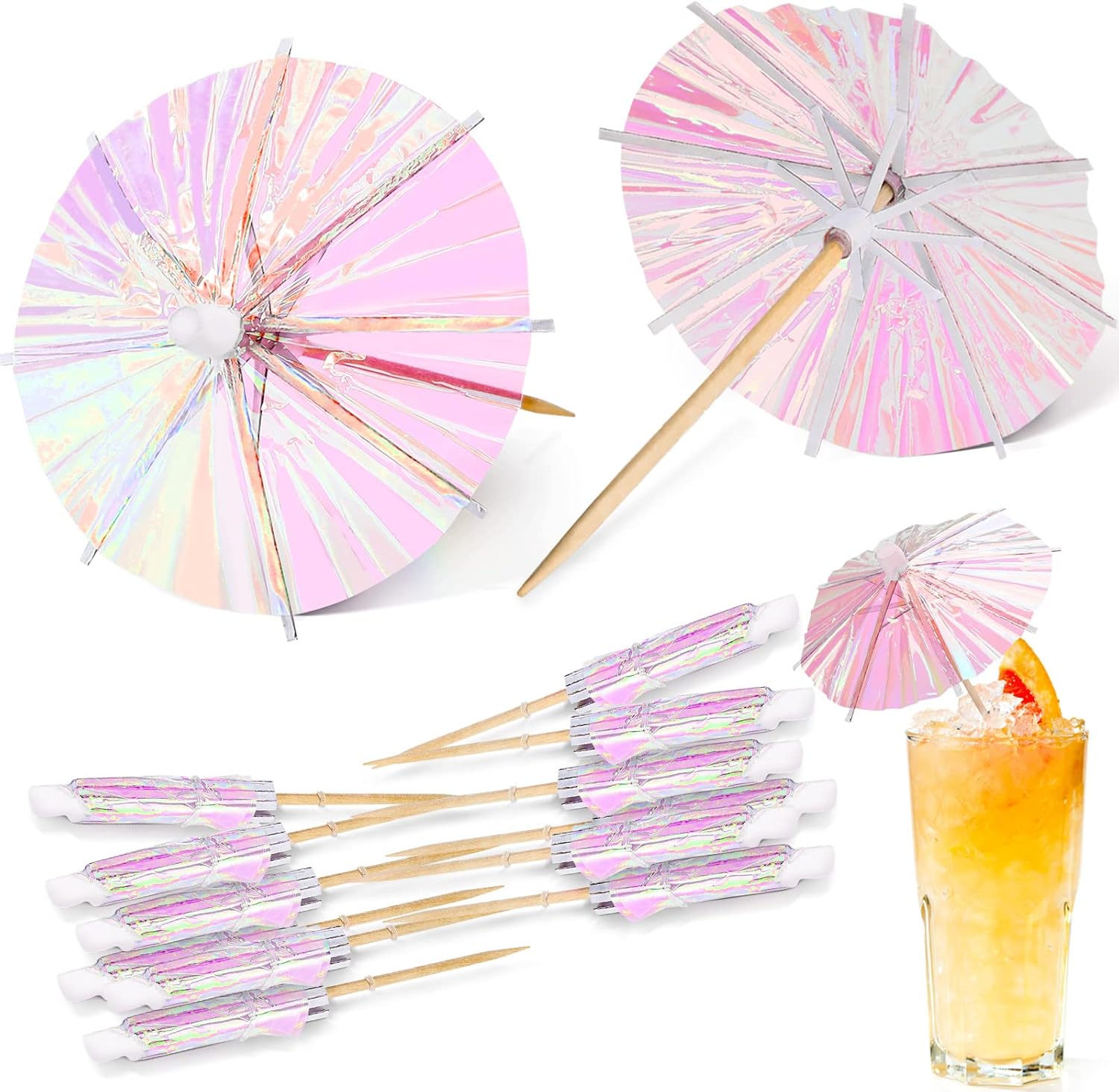 Didaey 50-Piece tropical Cocktail Umbrellas
