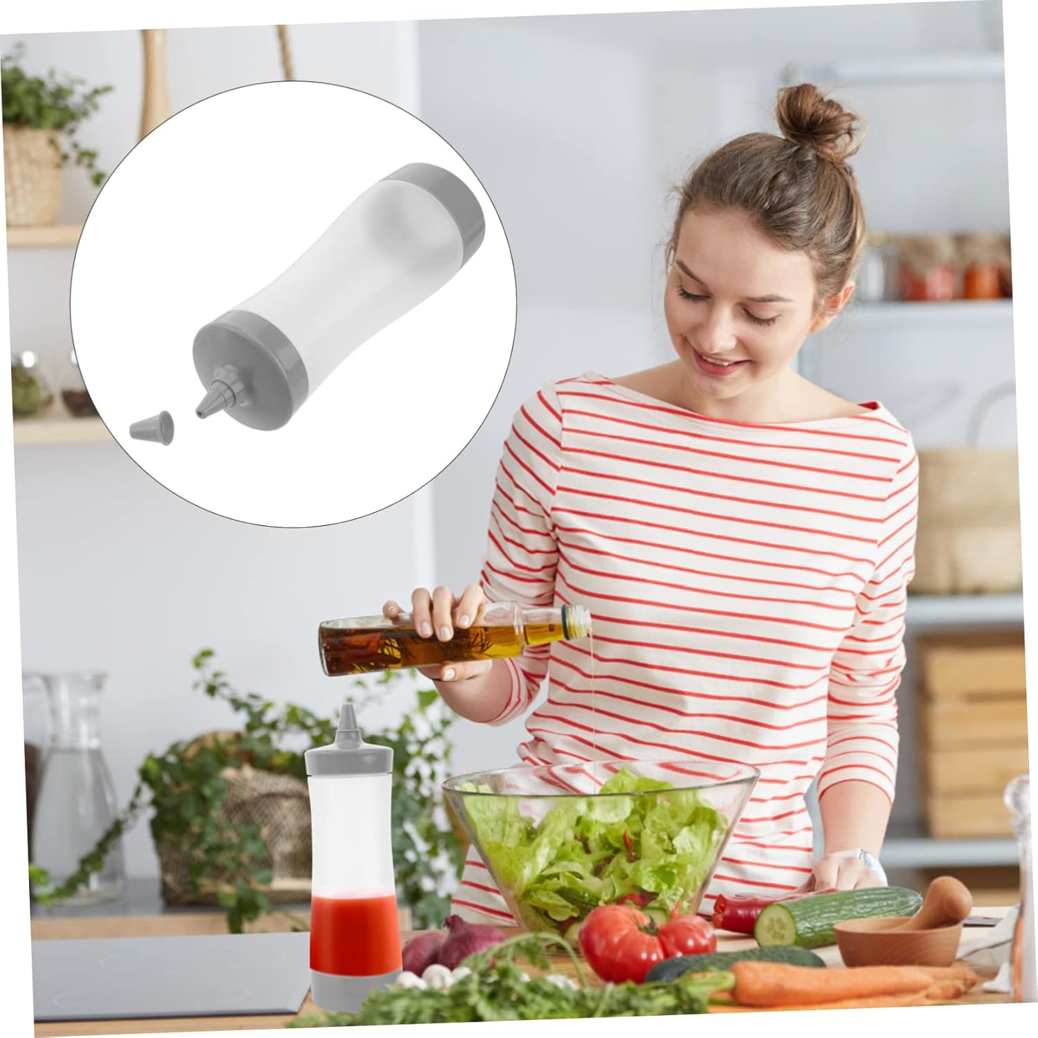 Mikinona Squeeze Bottle Condiment Set
