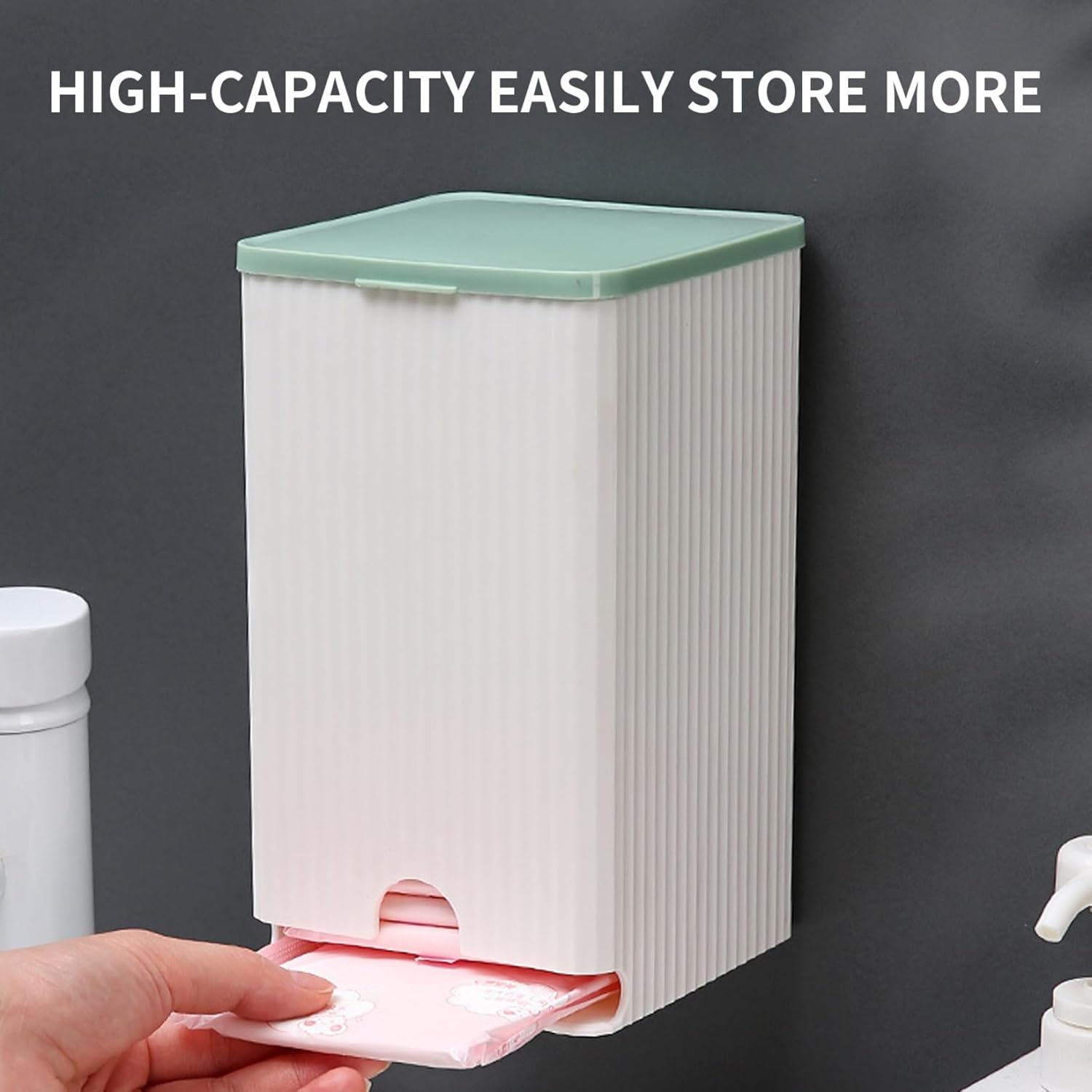 Curckua Wall-Mounted Storage Box for Toiletries sanitary Pads