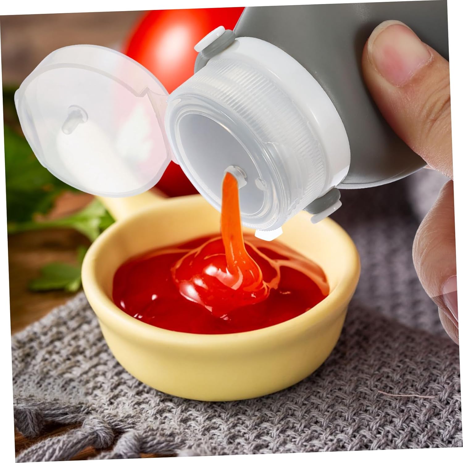 4-Pack Empty Ketchup Squeeze Bottles
