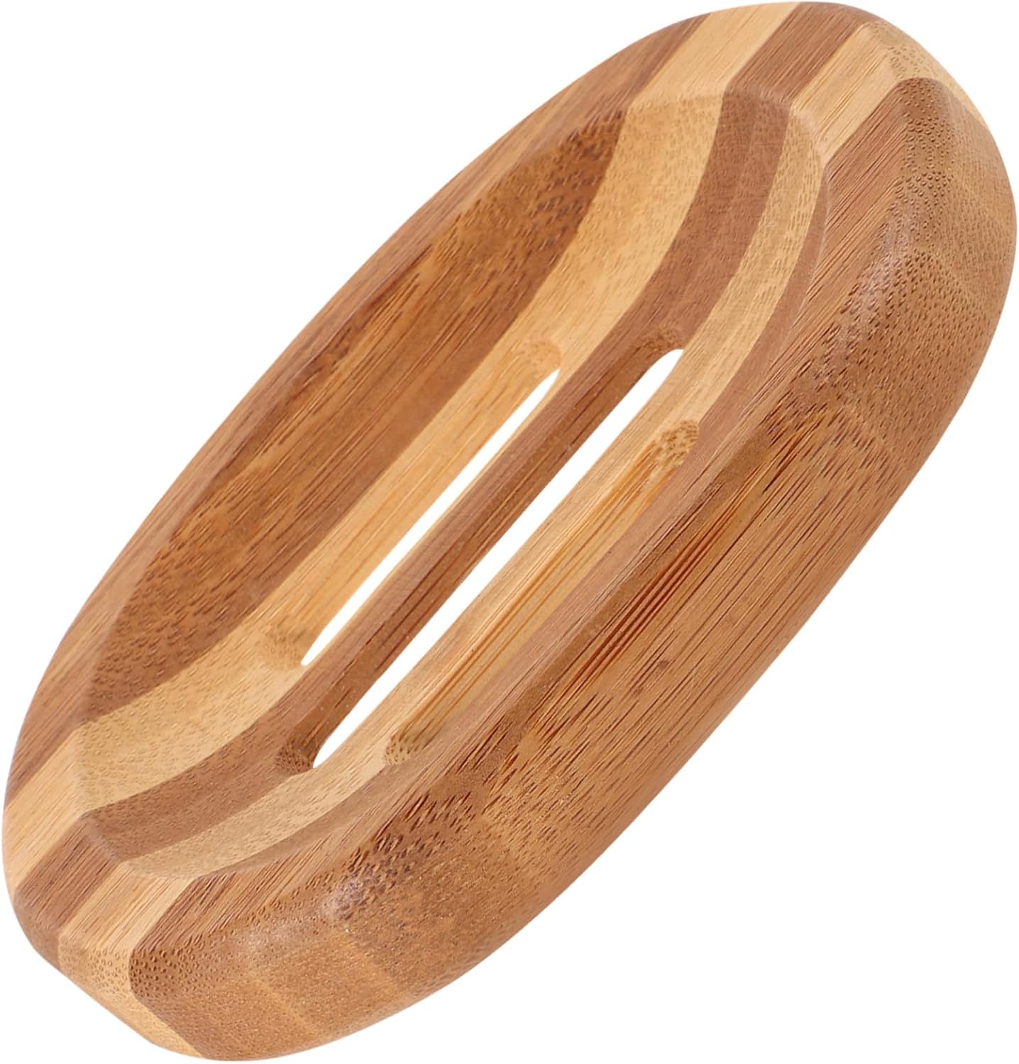 IWOWHERO Zebra Pattern Wooden Soap Dish - Modern Bathroom Kitchen Organizer