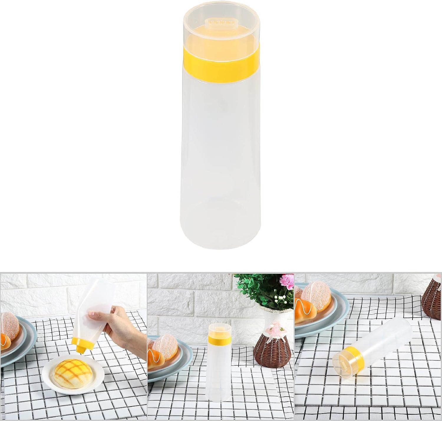 Pilipane Squeeze Bottle - Portable Condiment Jug Easy to Dispense Eco-Friendly 300ml