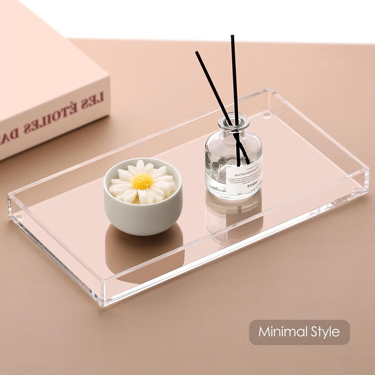 DINGHUO Acrylic Bathroom Vanity Tray
