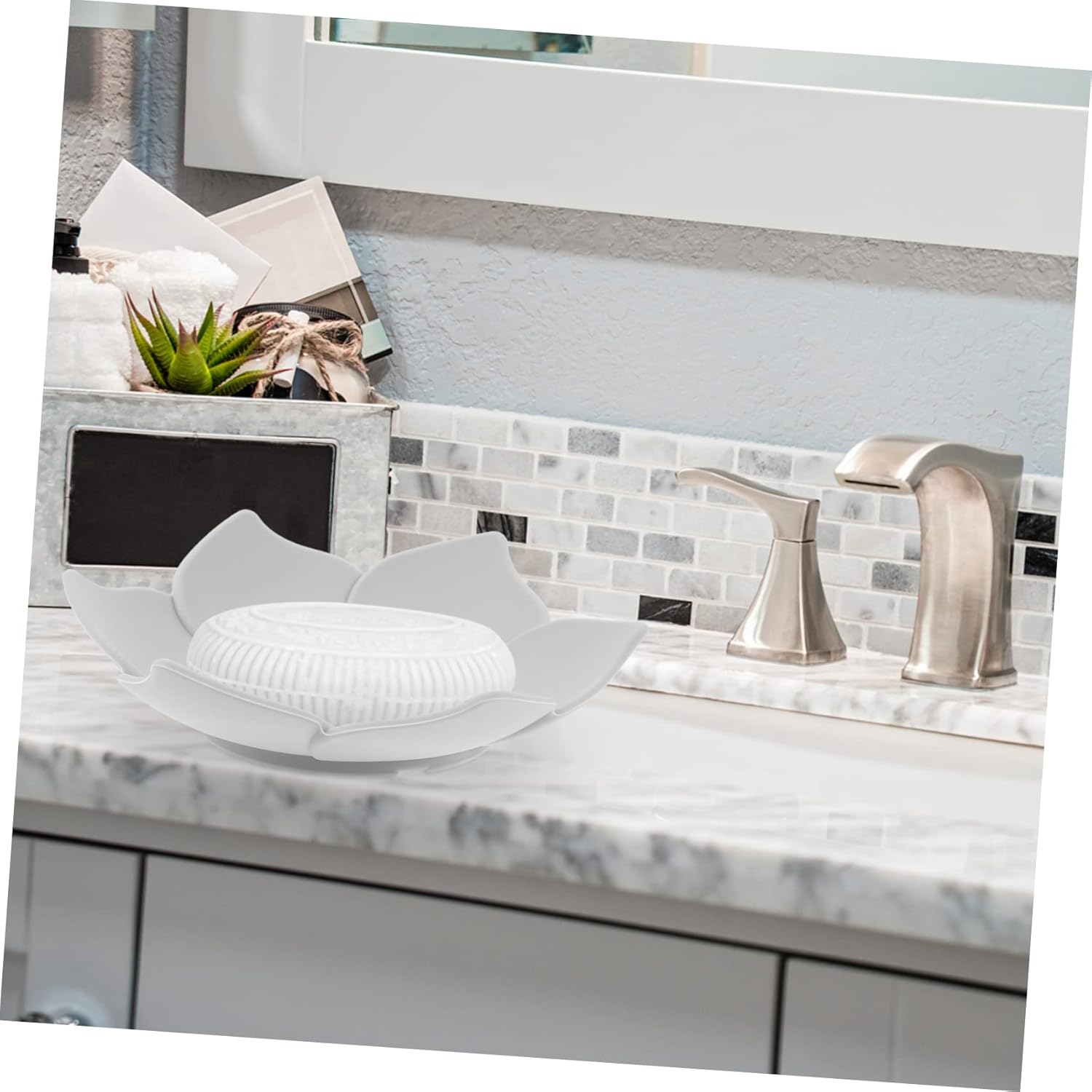 Alipis Floral Soap Holder Silicone