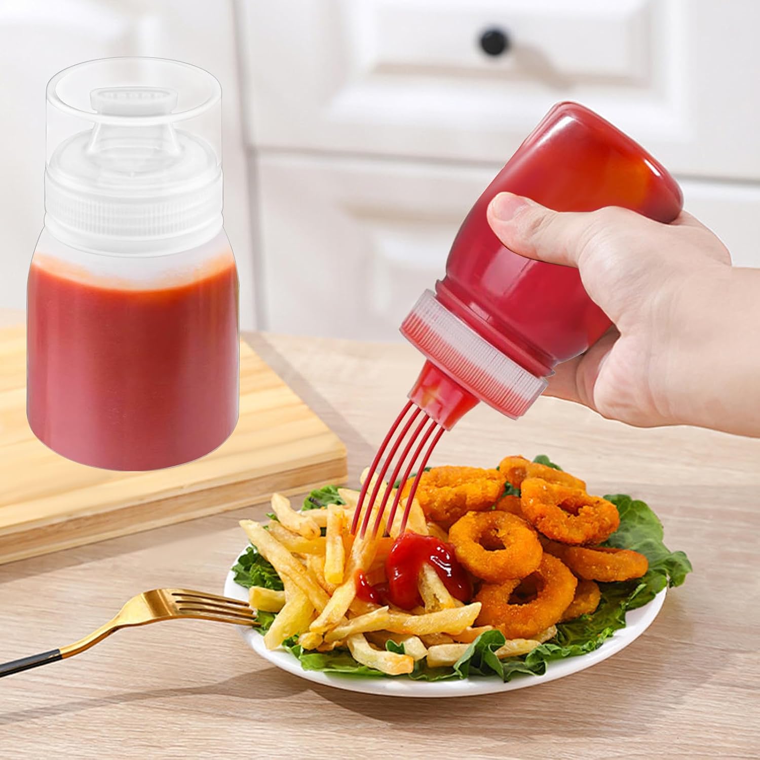 Charming Condiment Squeeze Bottle Set
