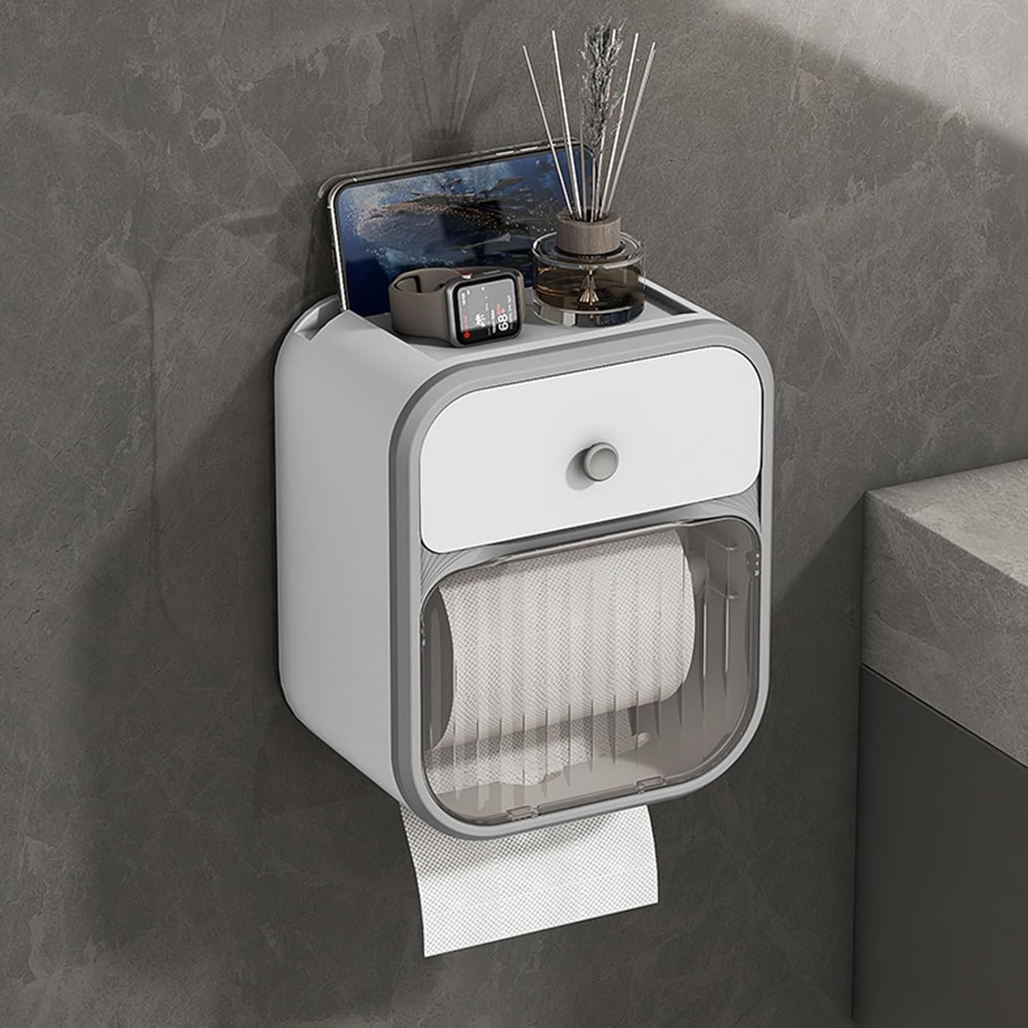 Generic Waterproof Toilet Paper Holder Wall-Mounted