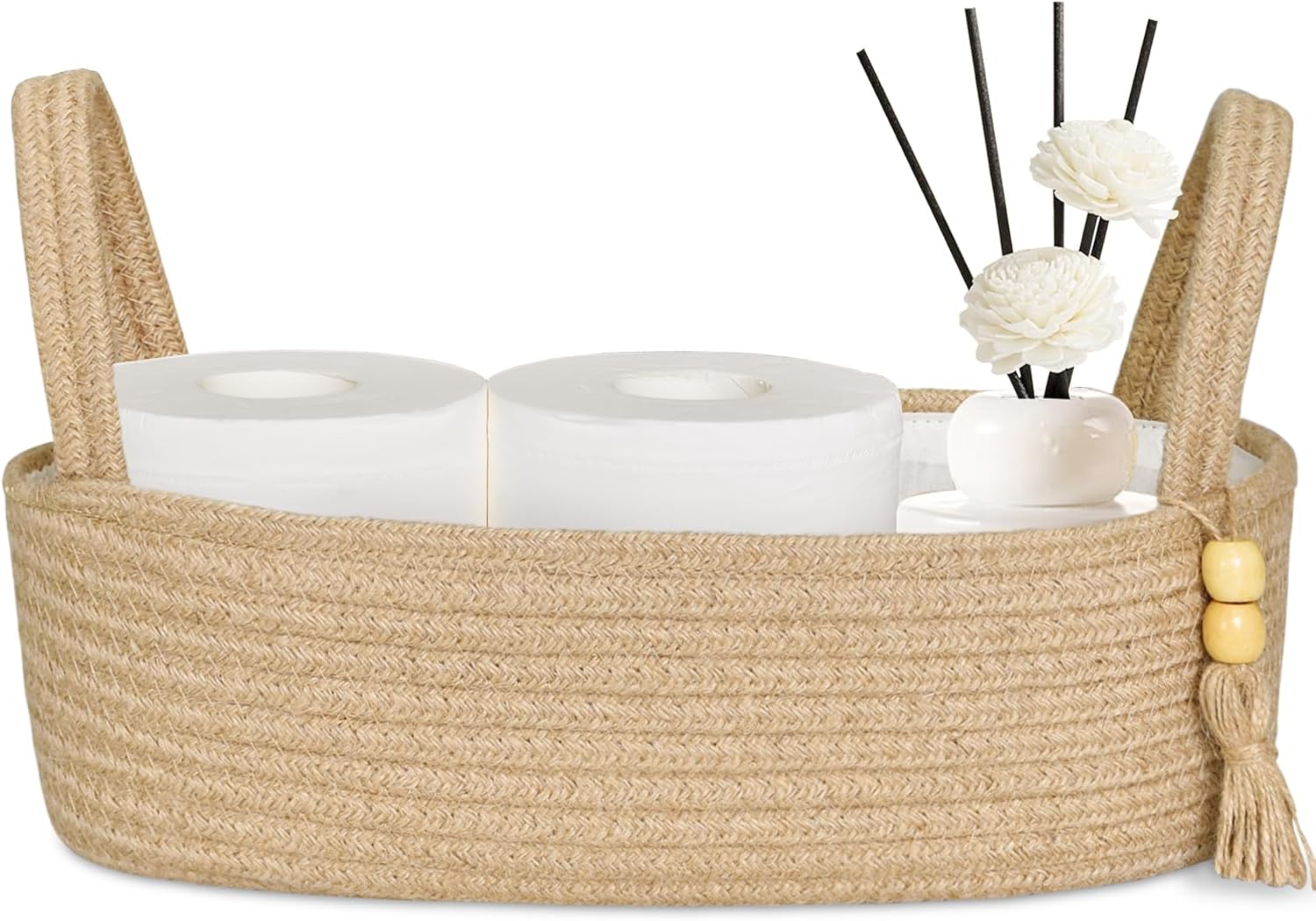 Boho-Style Storage Basket for Toiletries