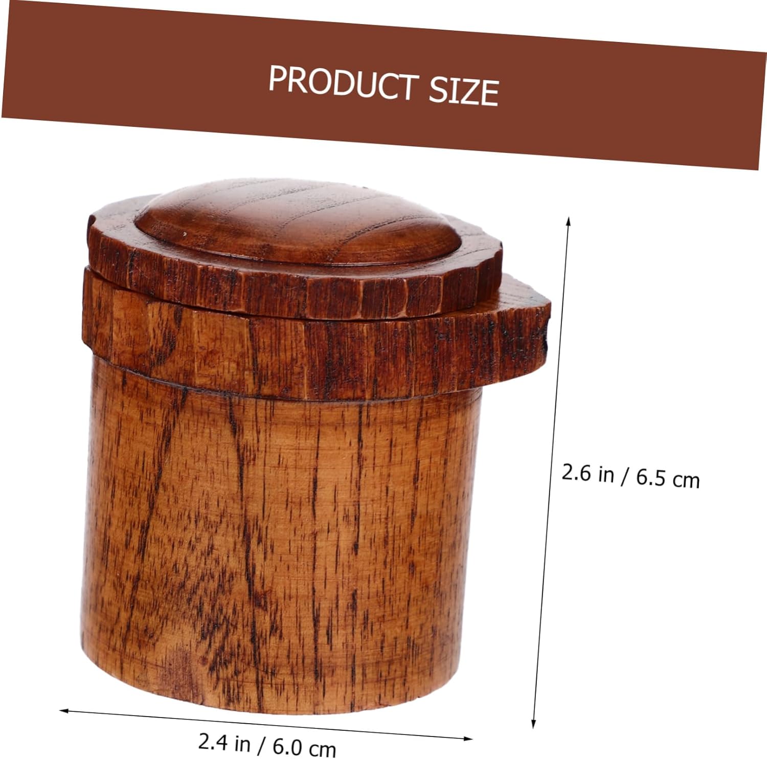 Aesthetically Designed Small Wood Condiment Bottle for Home Use