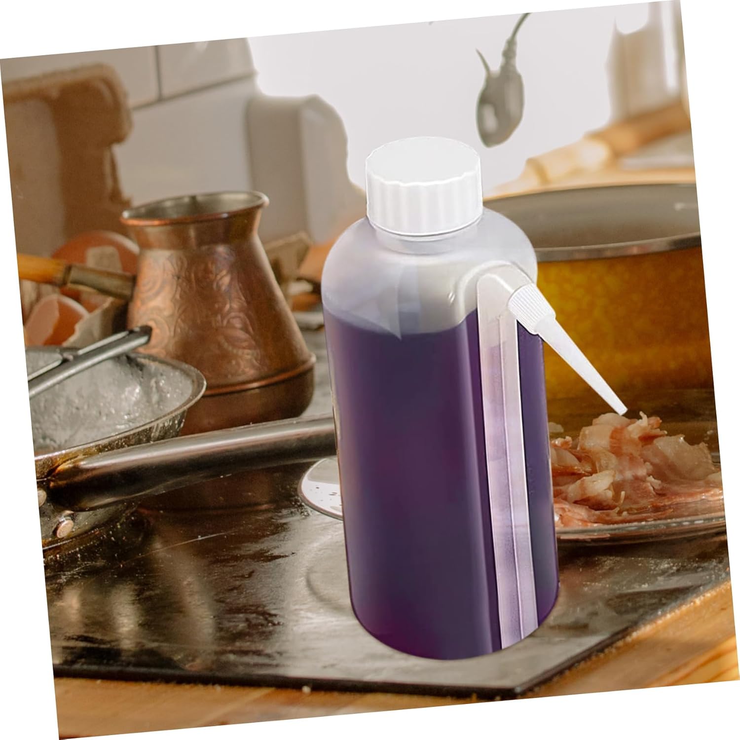 Zerodeko 5Pcs Squeeze Bottles - Eco-friendly condiment dispenser for Kitchen Camping