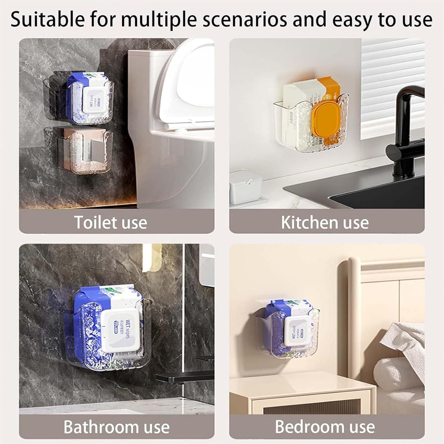 All-In-One Wall-Mounted Kitchen Wipes Storage Box
