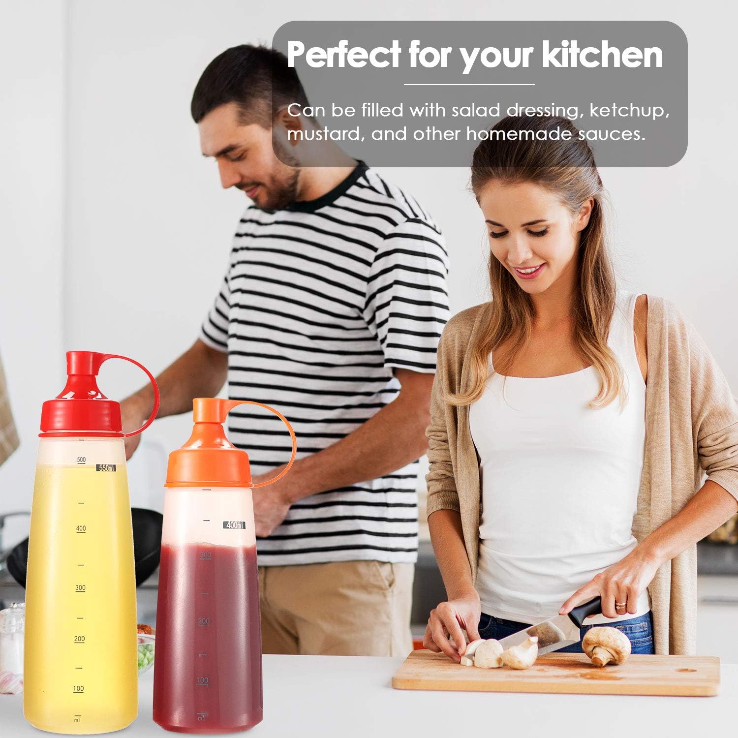 Ondiomn Condiment Squeeze Bottles