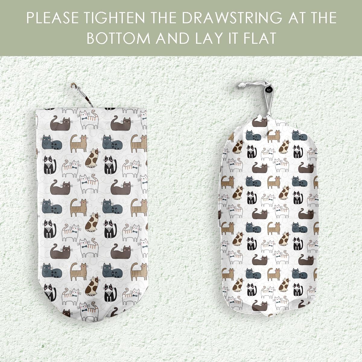 Cute Cat Toiletries Organizer - Portable Durable Kitty Storage Bag