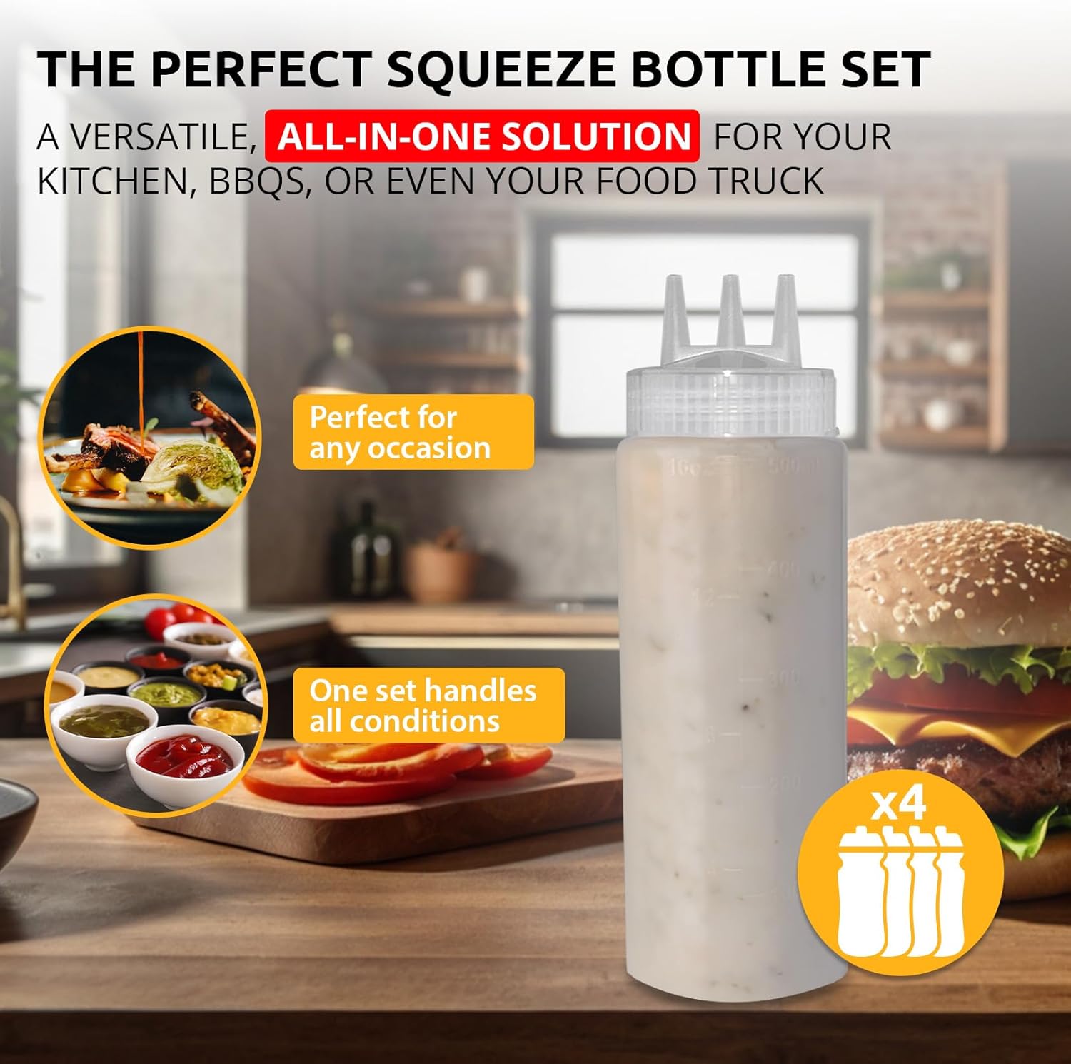 ALDKitchen Sleek Squeeze 4-Piece Set