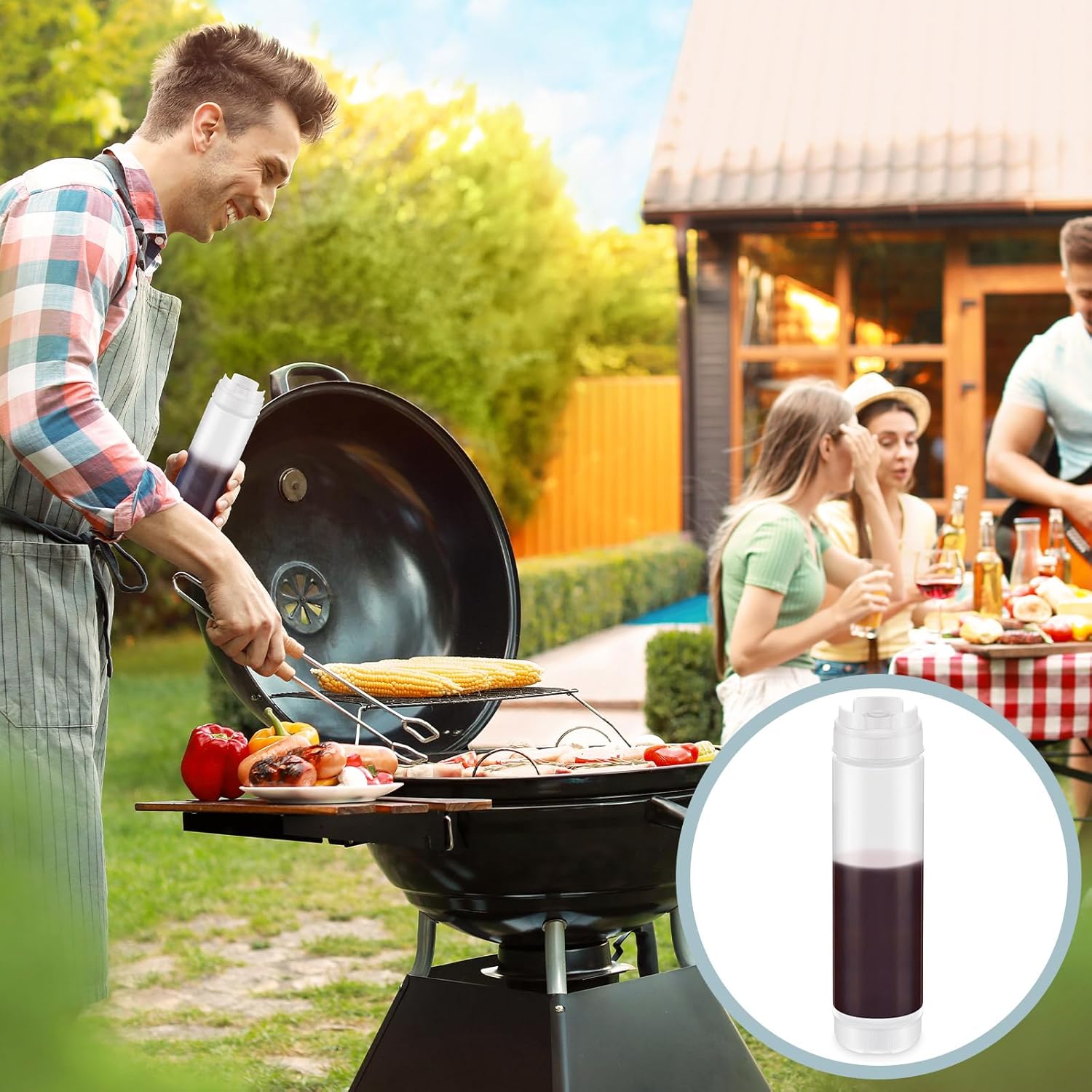 Effortlessly Refill Your Condiment Squeeze Bottles with No Leak Performance