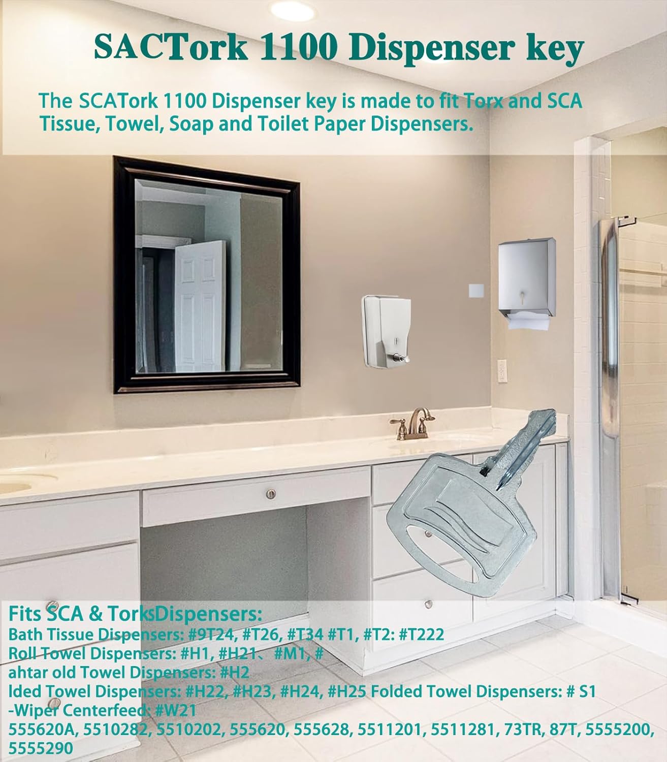 Paper Towel Toiletry Dispenser Key