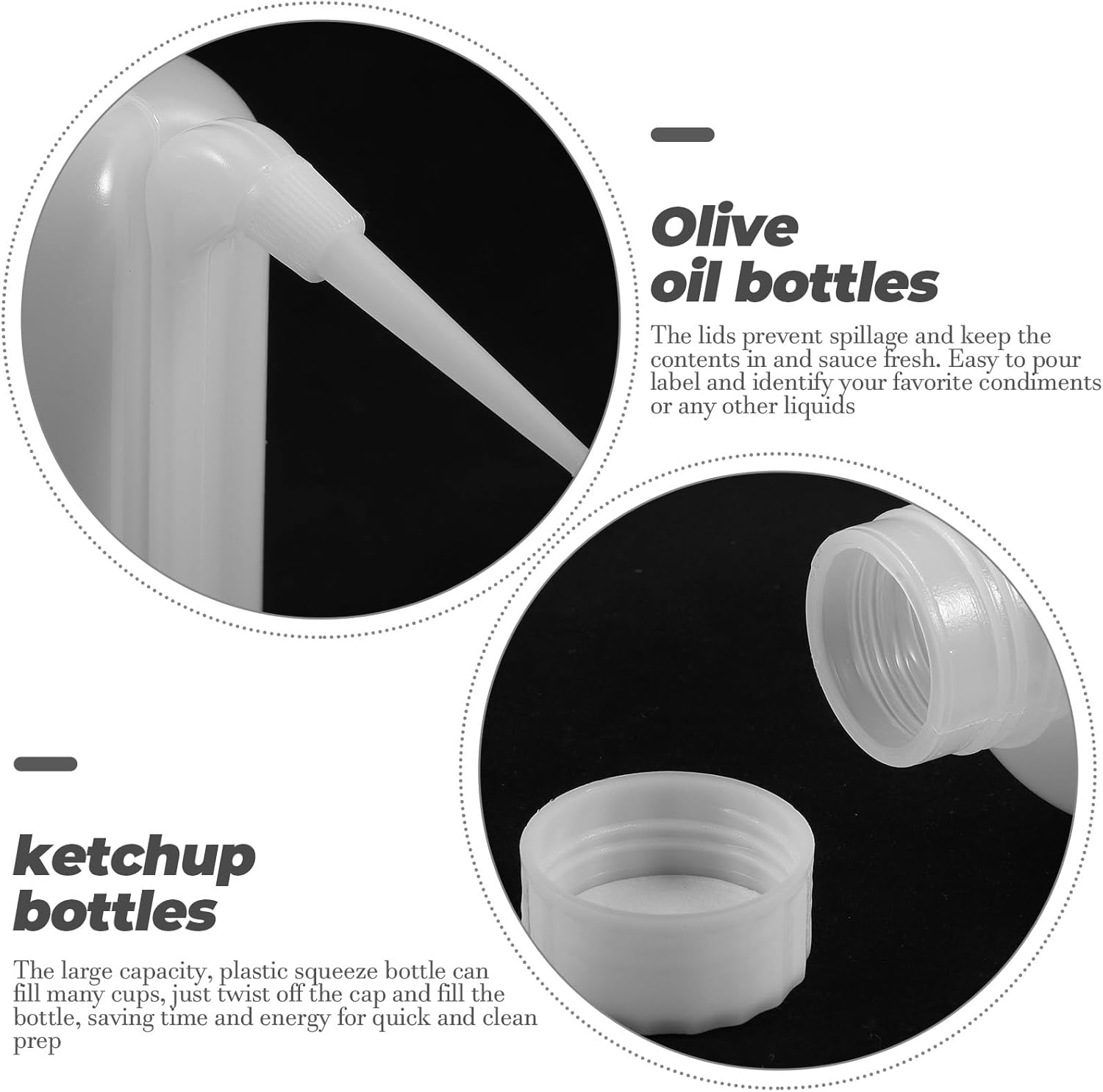 PrettyZoom 5Pcs 500ml Communion Cup Squeeze Dispenser Set