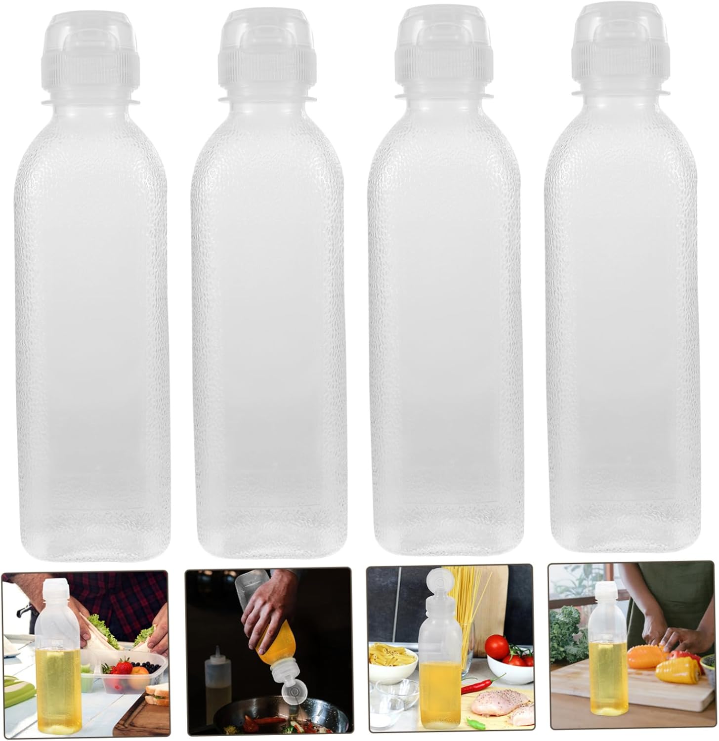 Kitchen Oil Bottle Sauce Condiment Squeeze Bottle Salad Dressing Container
