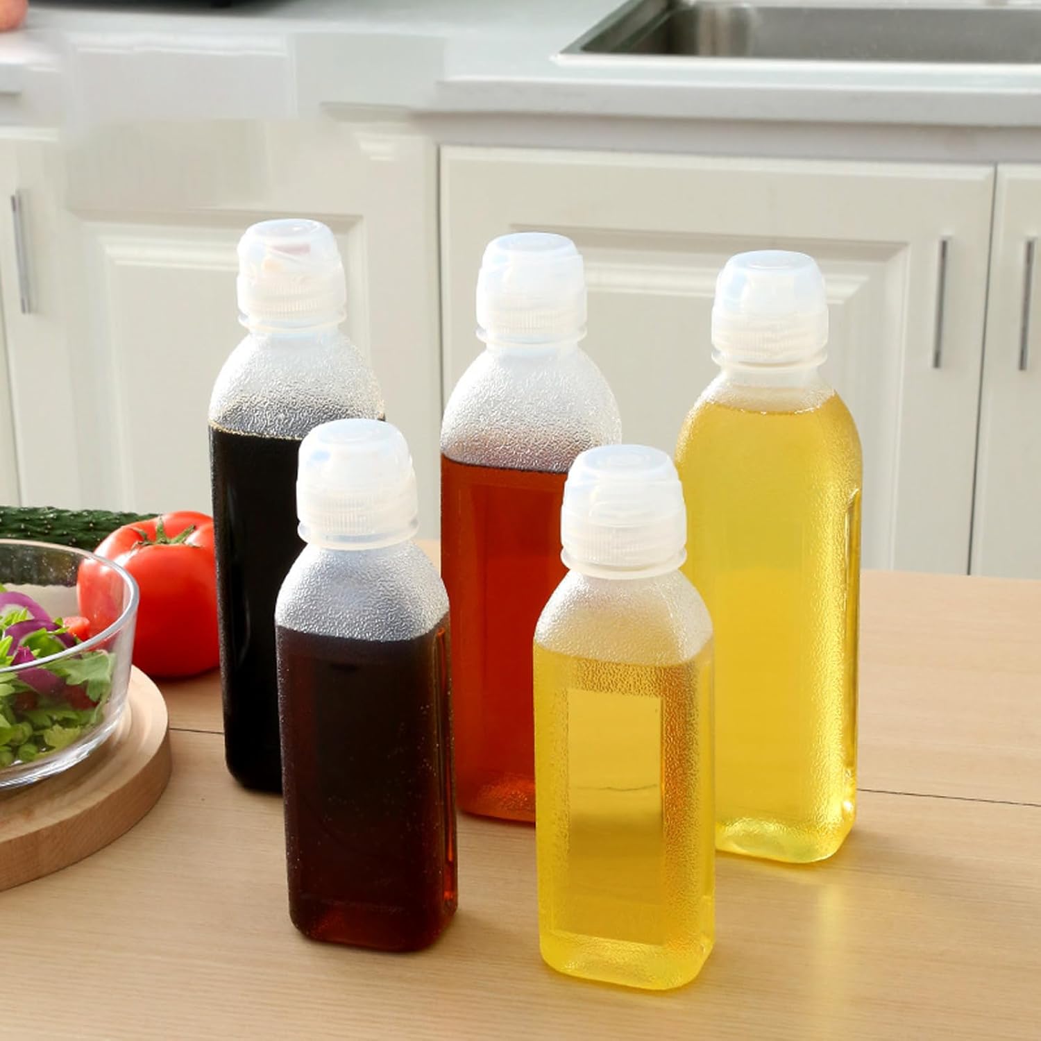 LDHHYH 12-Piece 17oz Condiment Squeeze Bottles