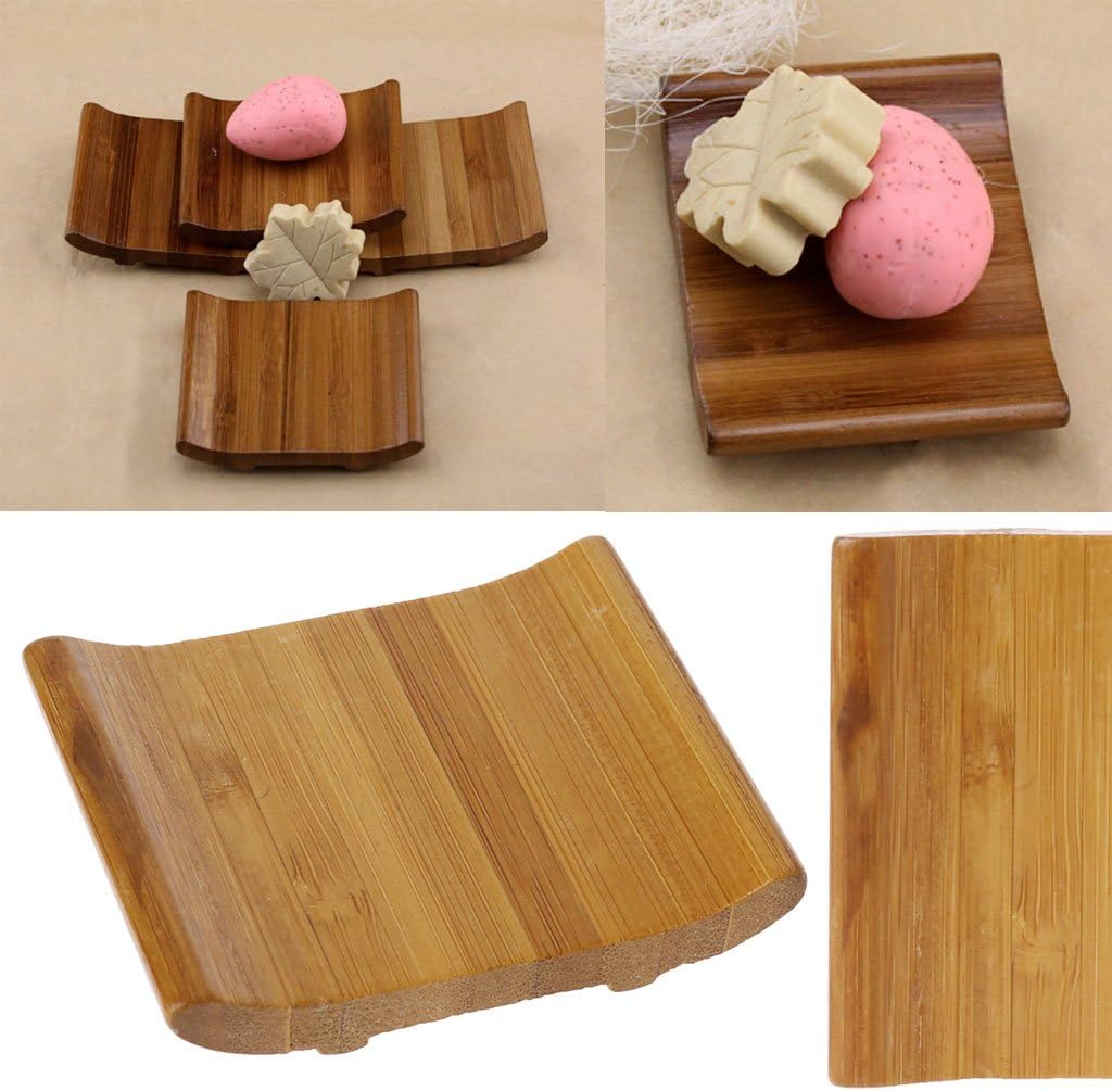 Eco-Friendly Bamboo Soap Dish For Bathroom