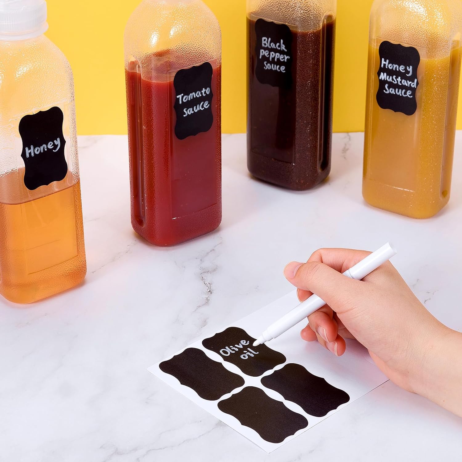 Leak-Proof 16oz Squeeze Bottles