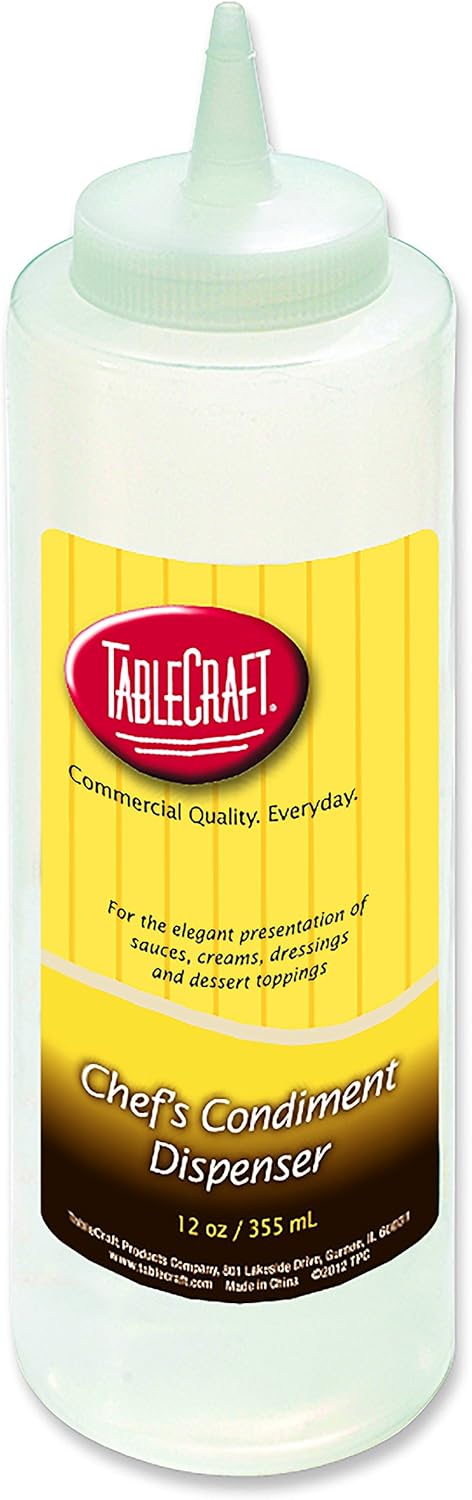 Tablecraft 12 oz Squeeze Bottle Dispense Precisely Design Smart