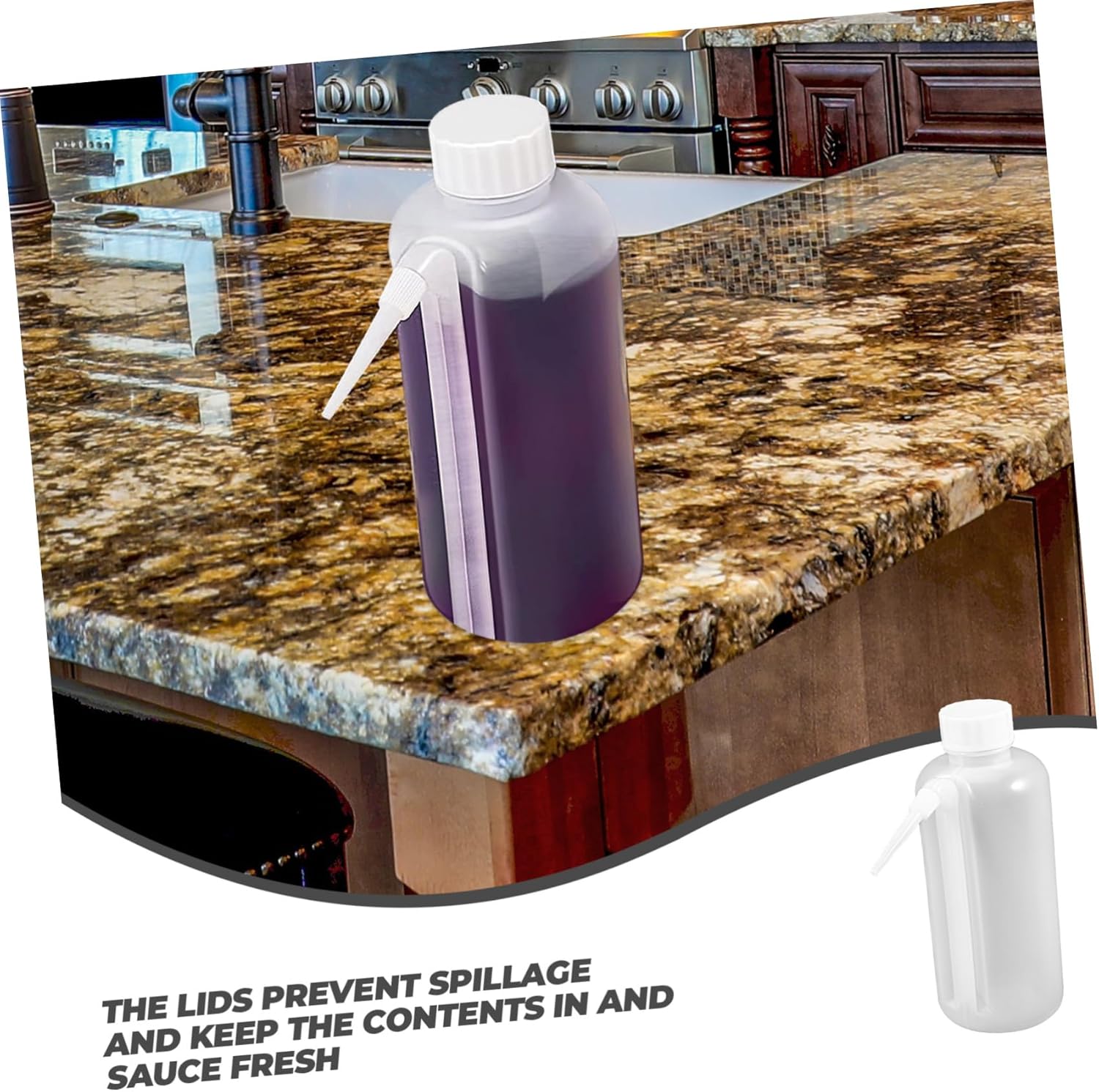 5-Piece Holy Communion Juice Dispensers Squeeze Sauce Bottles 500ml