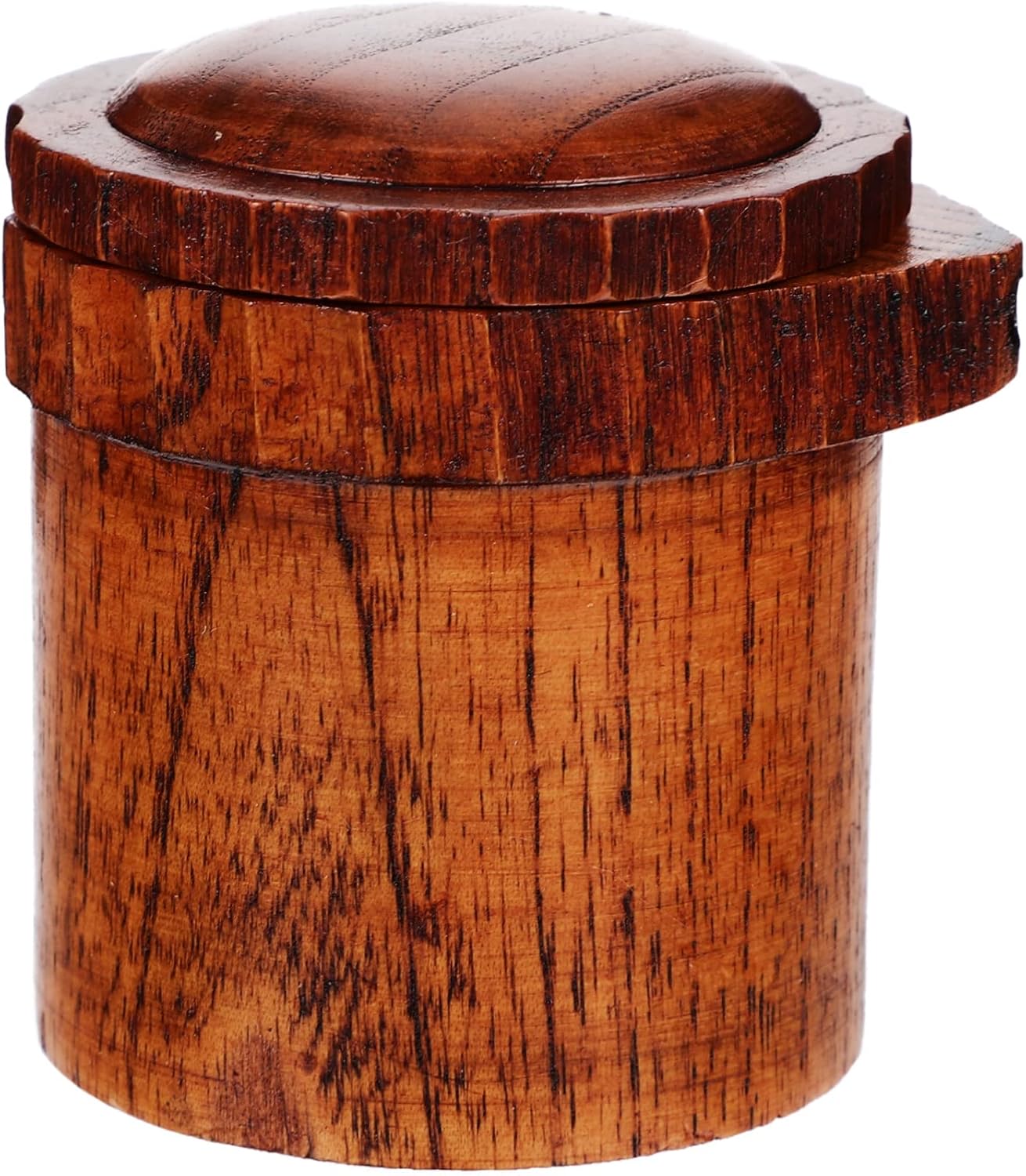 Aesthetically Designed Small Wood Condiment Bottle for Home Use