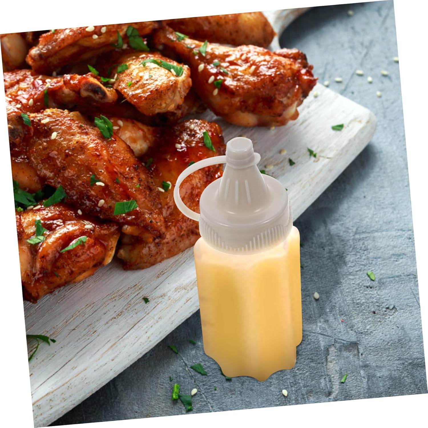 8 Pcs Condiment Squeeze Bottles Set for Kitchen