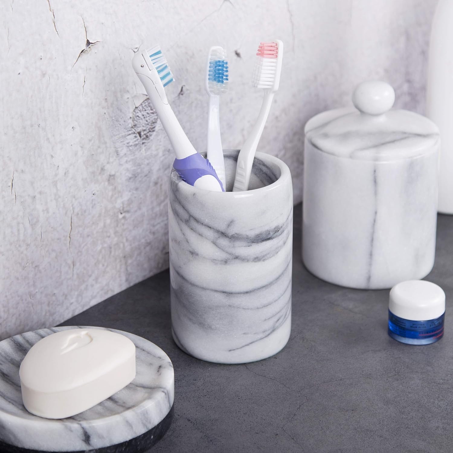 Elegant Marble toothbrush holder for home Creative Home 32466