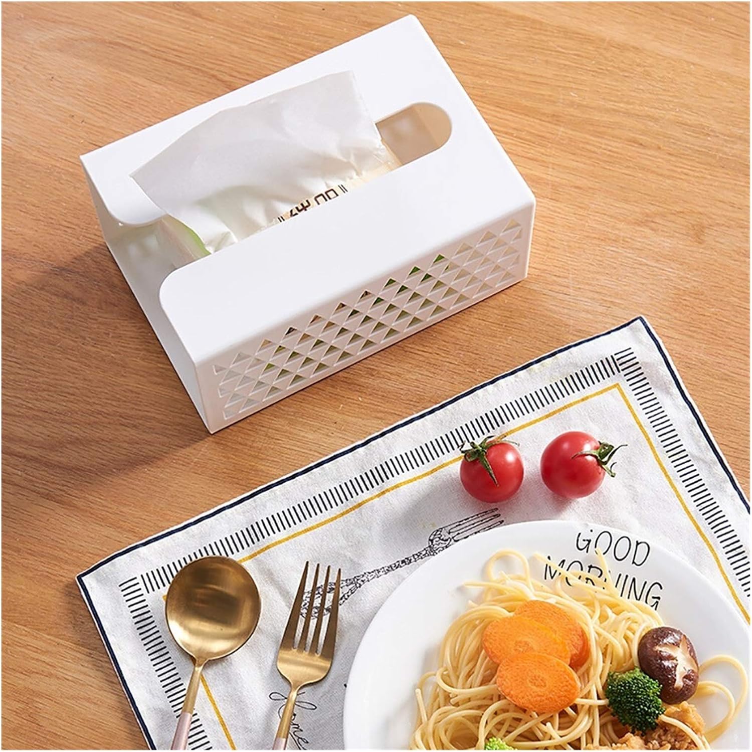 Durable Wall-Mounted Tissue Holder for Kitchen and Bathroom