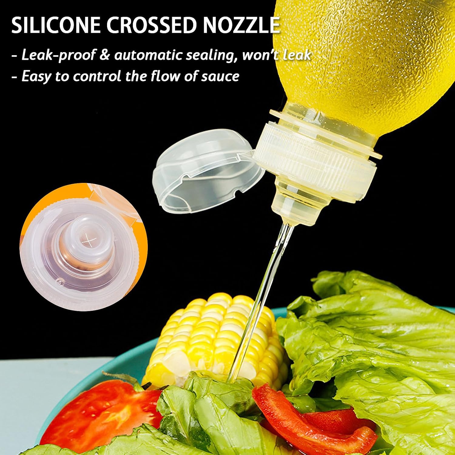 Leak-Proof 16oz Squeeze Bottles