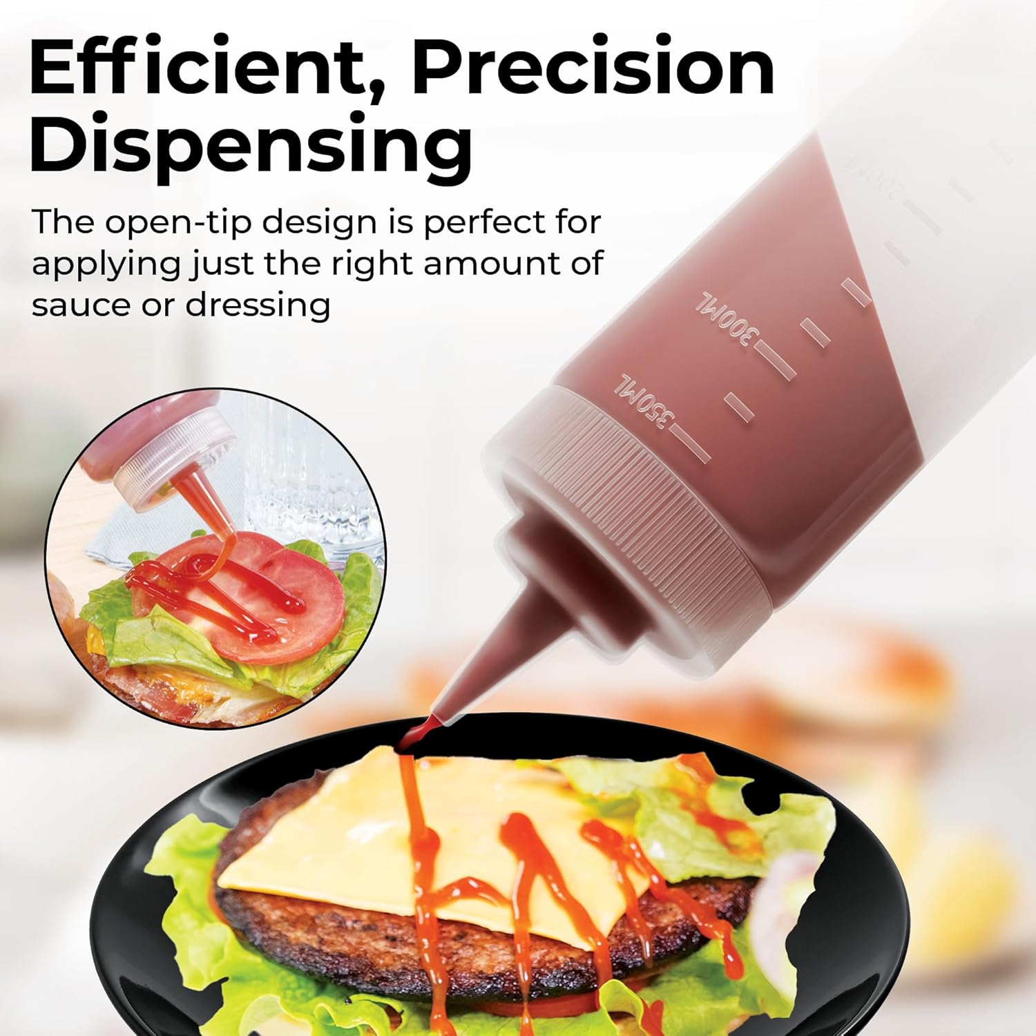 Restaurantware 8oz Squeeze Bottles