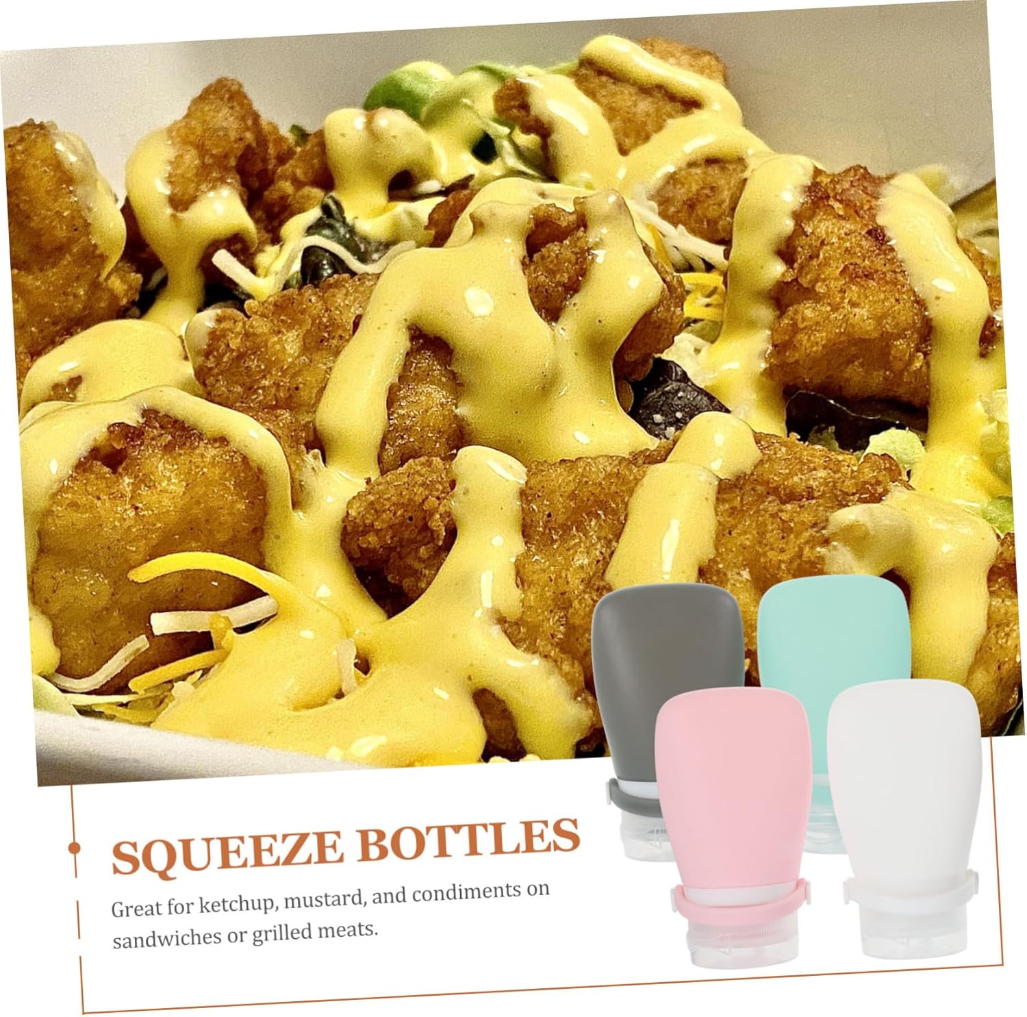 4-Pack Empty Ketchup Squeeze Bottles