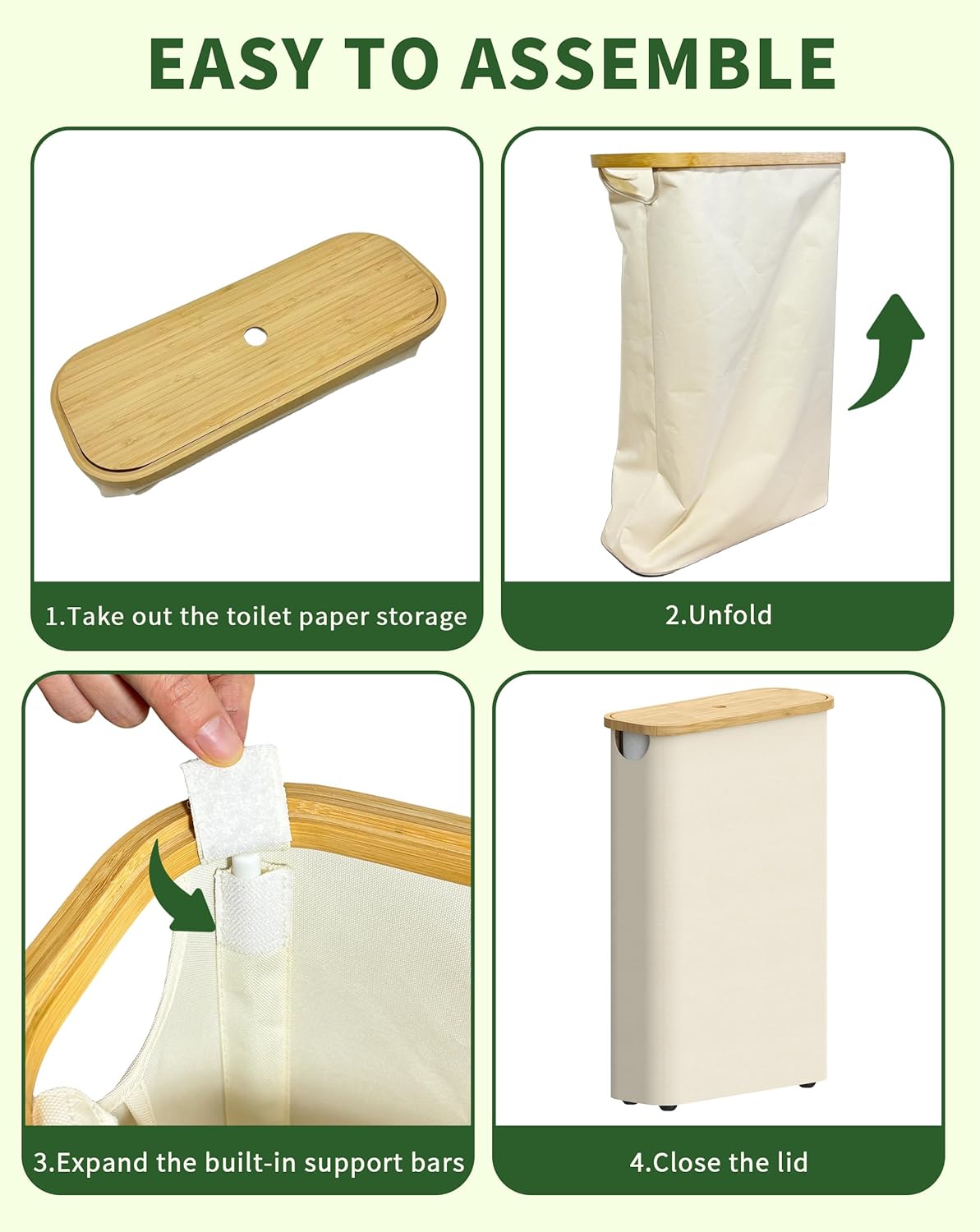 Sturdy Toilet Paper Basket with Handle