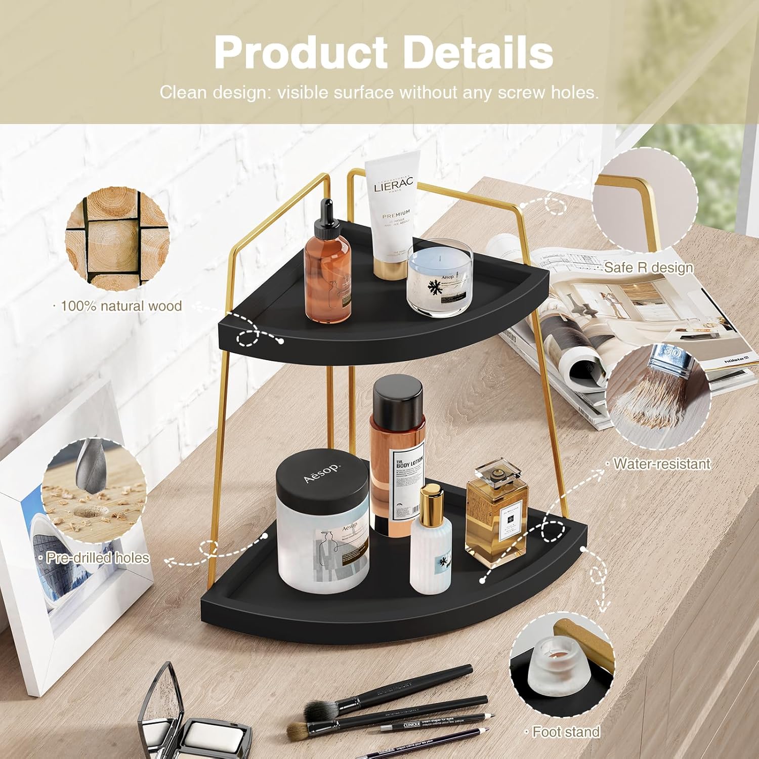 Versatile 2-Tier Corner Organizer