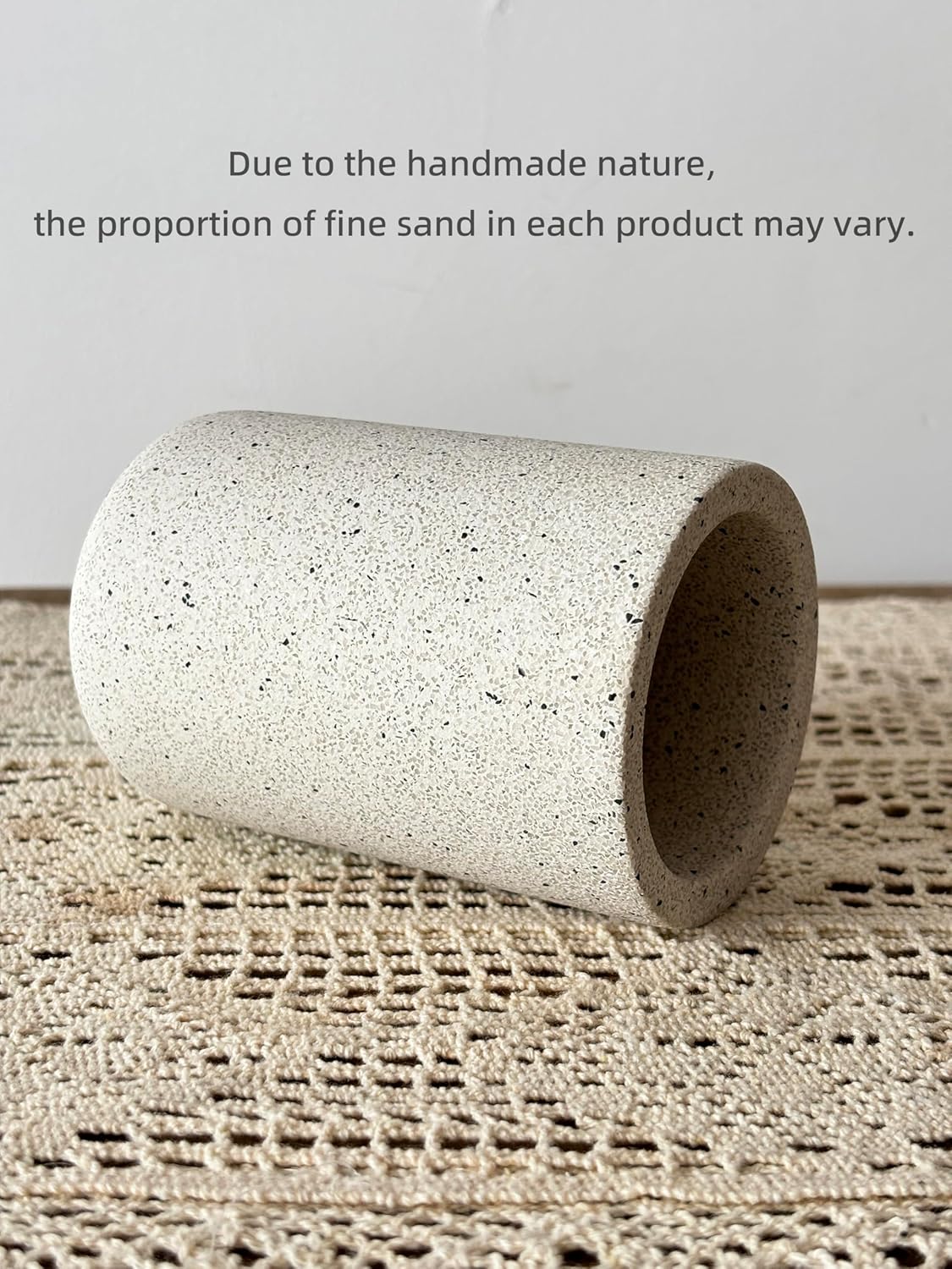 Concrete Bath Tumbler Set for Toothbrush Mouthwash Holder