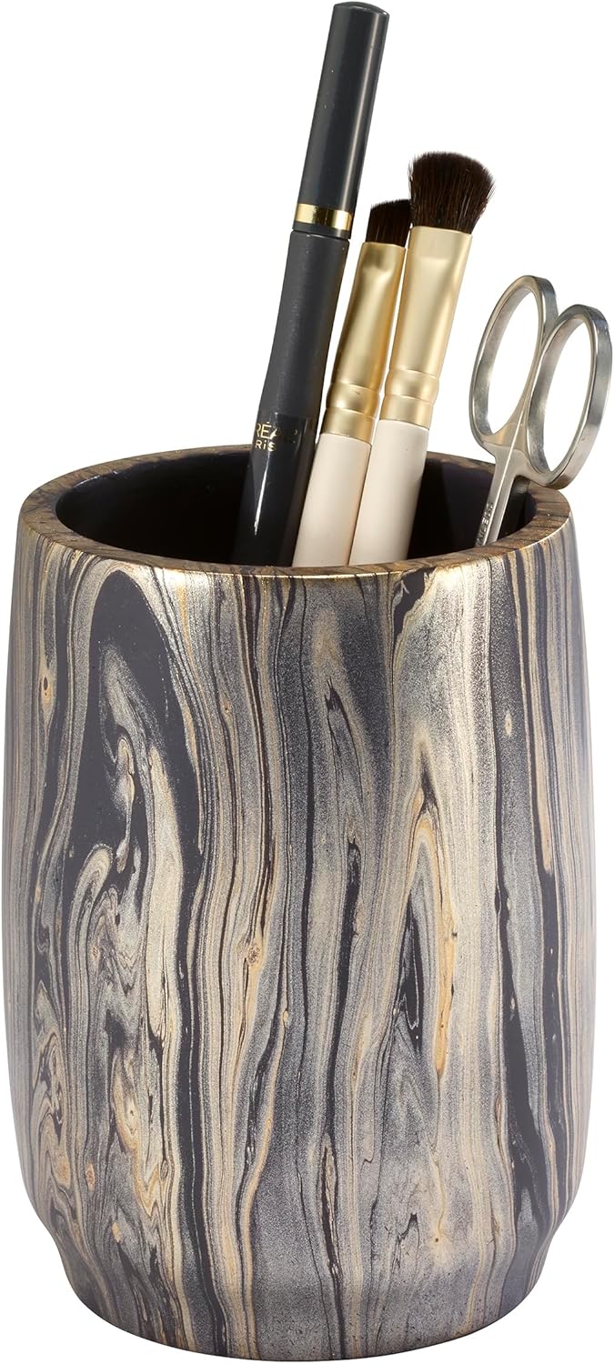 Nicole Miller Black Gold Tumbler