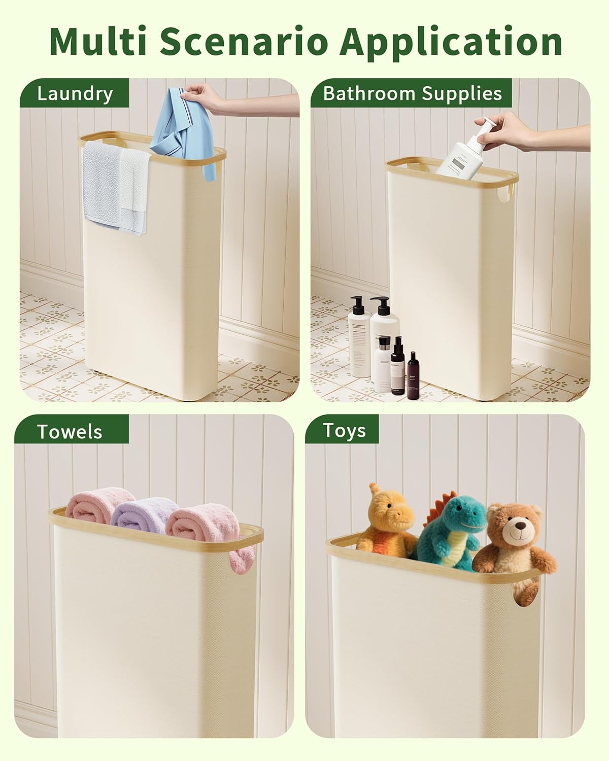 Sturdy Toilet Paper Basket with Handle