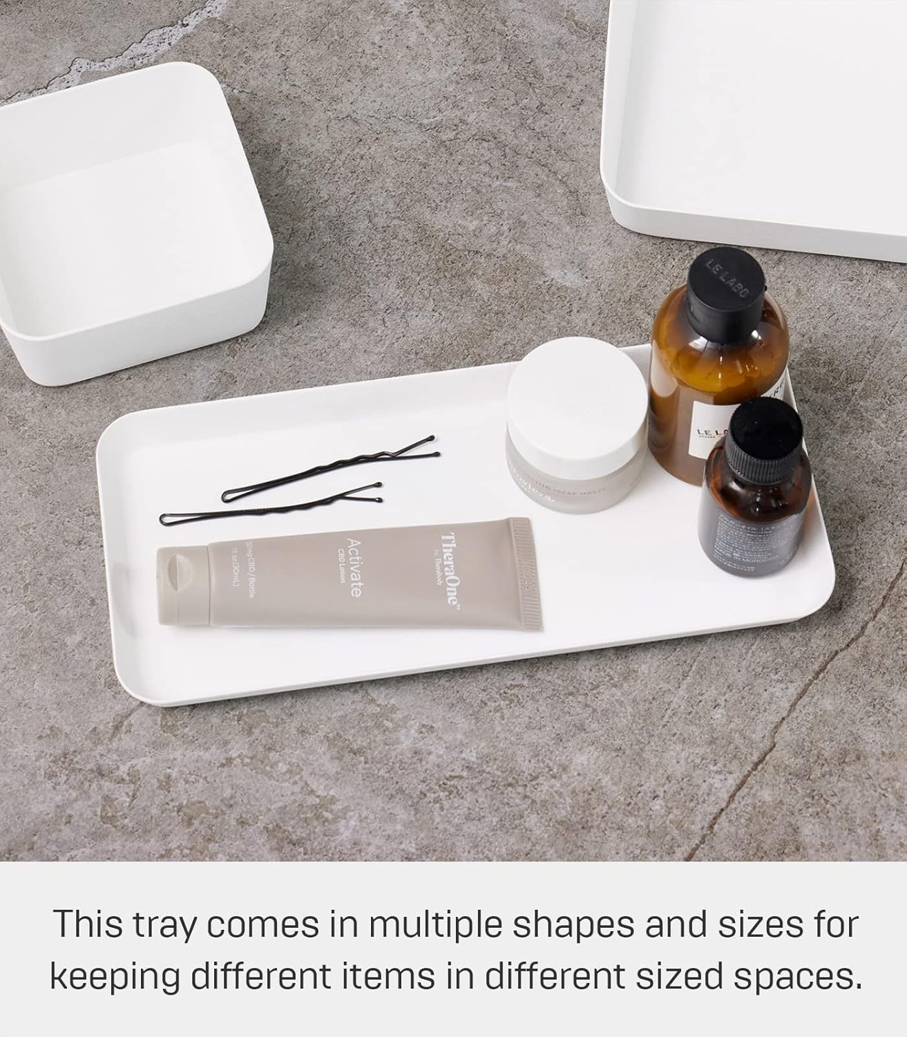 Space-Saving Vanity Tray