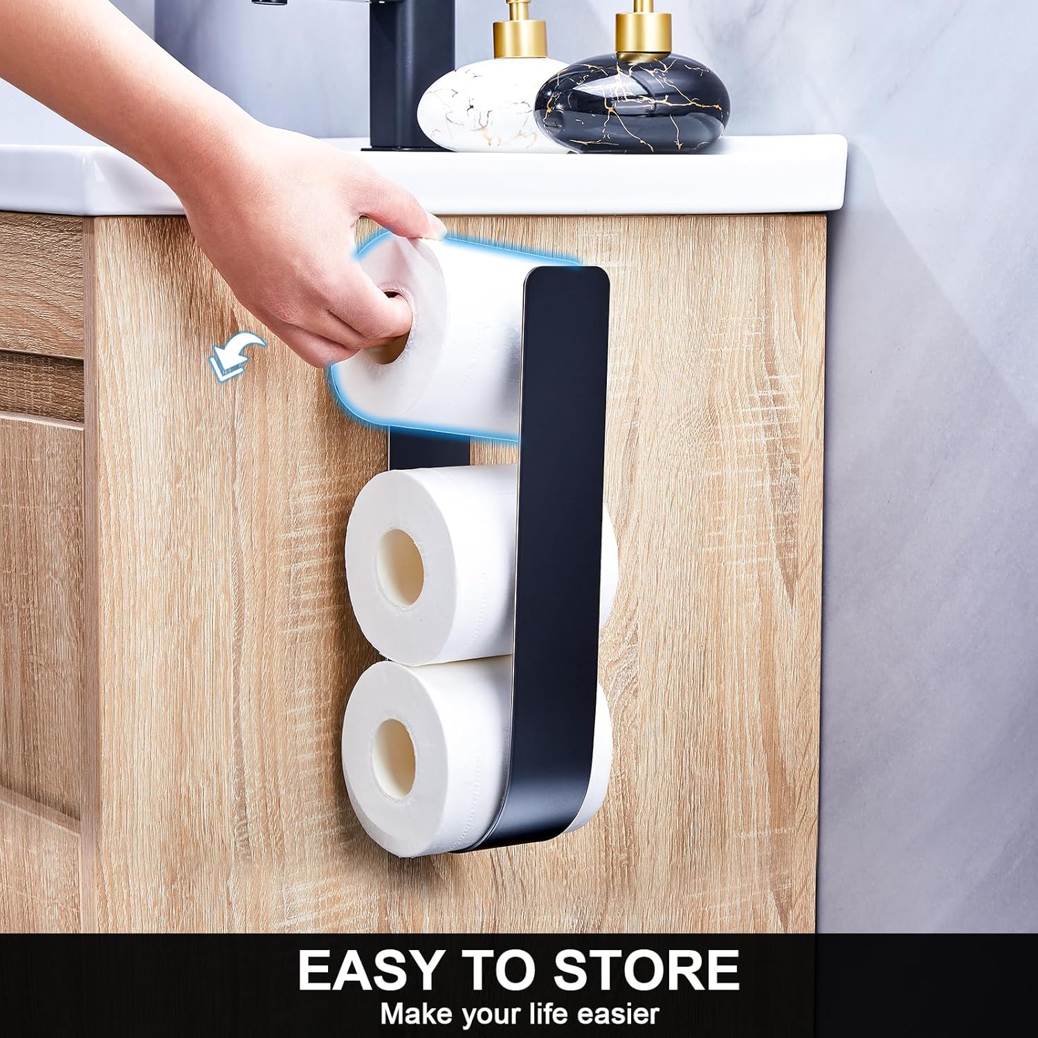 Space-Saving Toilet Paper Organizer