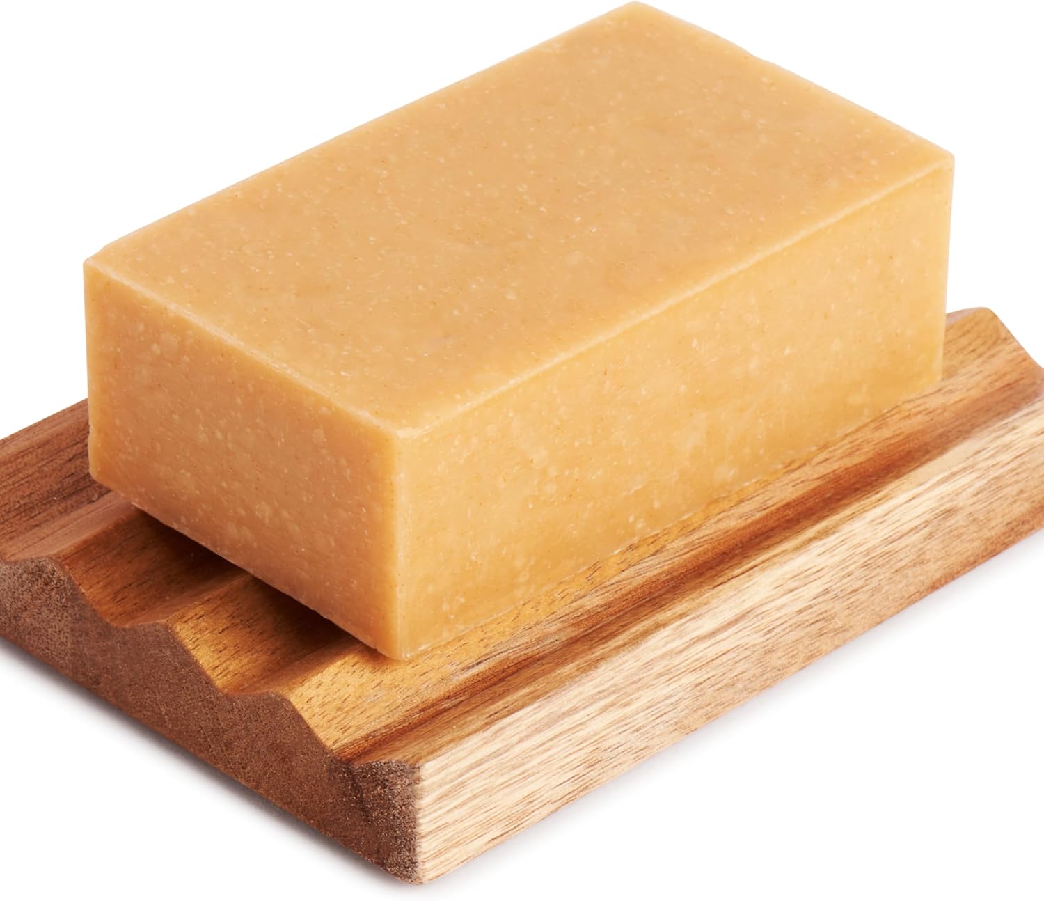 Teak Zig Zag Soap Dish with Non-Slip_Foam Pad