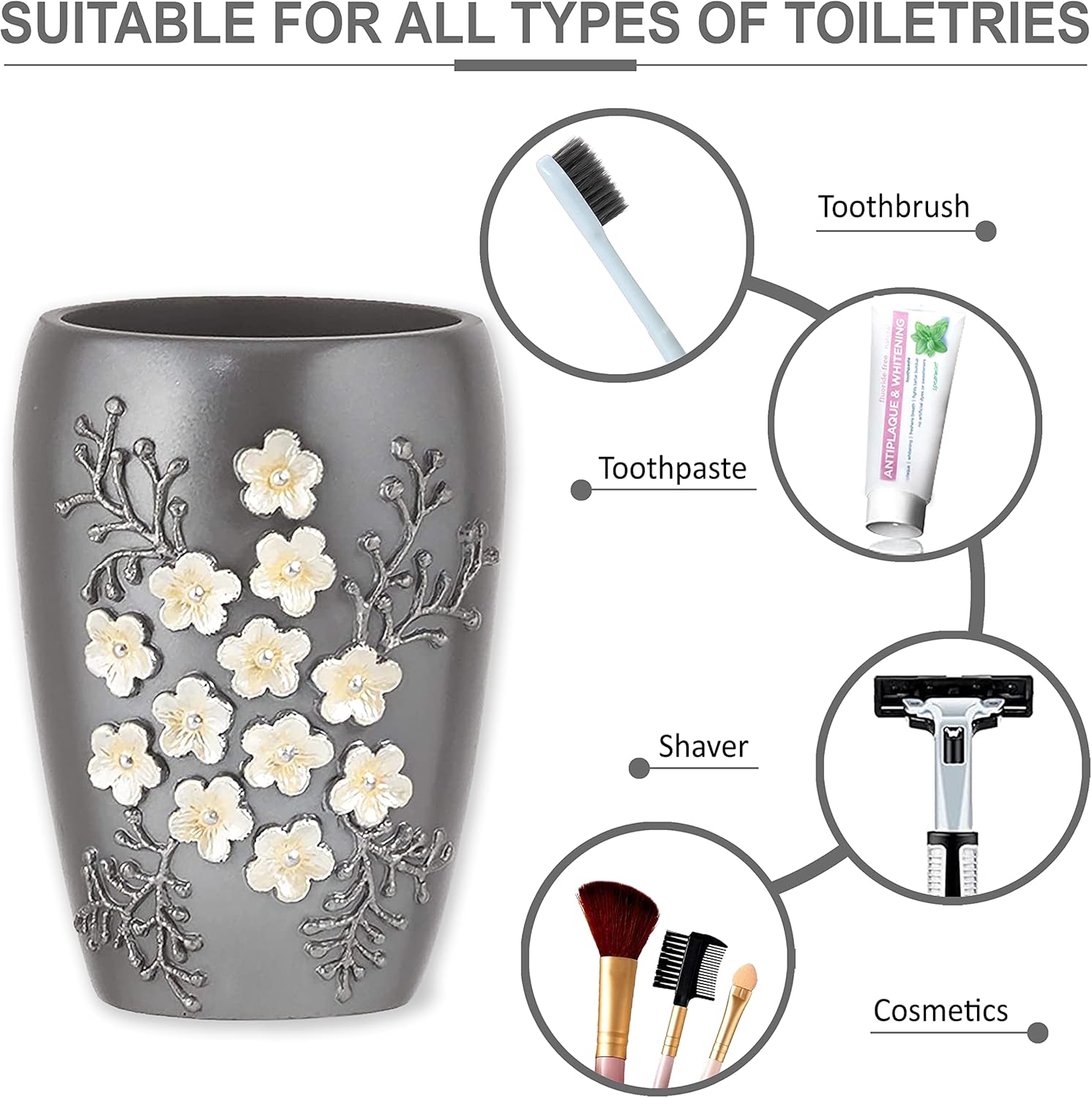 Popular Bath Tumbler Bloomfield Grey - Modern Design for Your Bathroom